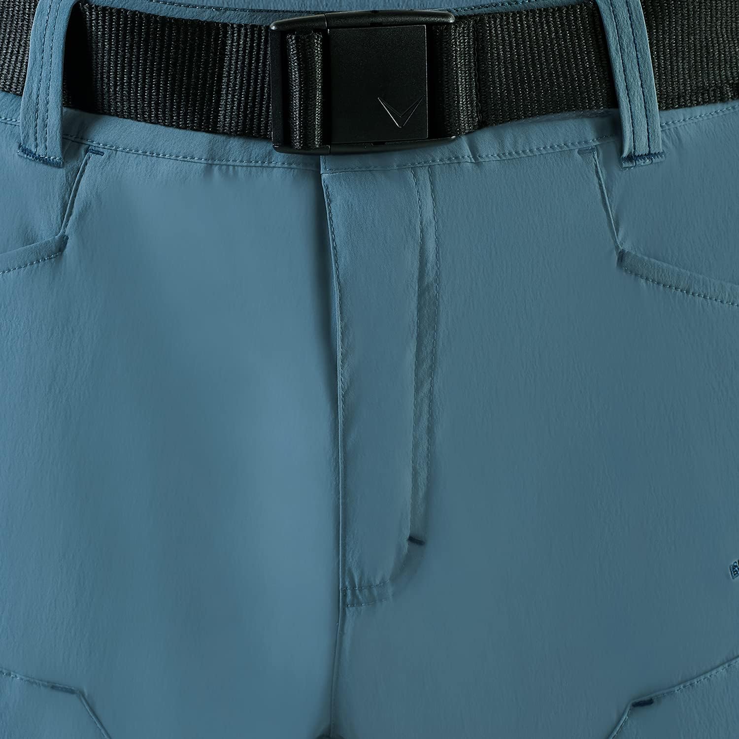 Detalle de Black Crevice: Pantaloncini da Trekking da Uomo – Comfort, Traspirazione e Pragmatismo per le tue Escursioni