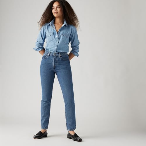 Detalle de Levi's 501 Jeans da Donna - Straight, Shout Out Stone, 34W/30L