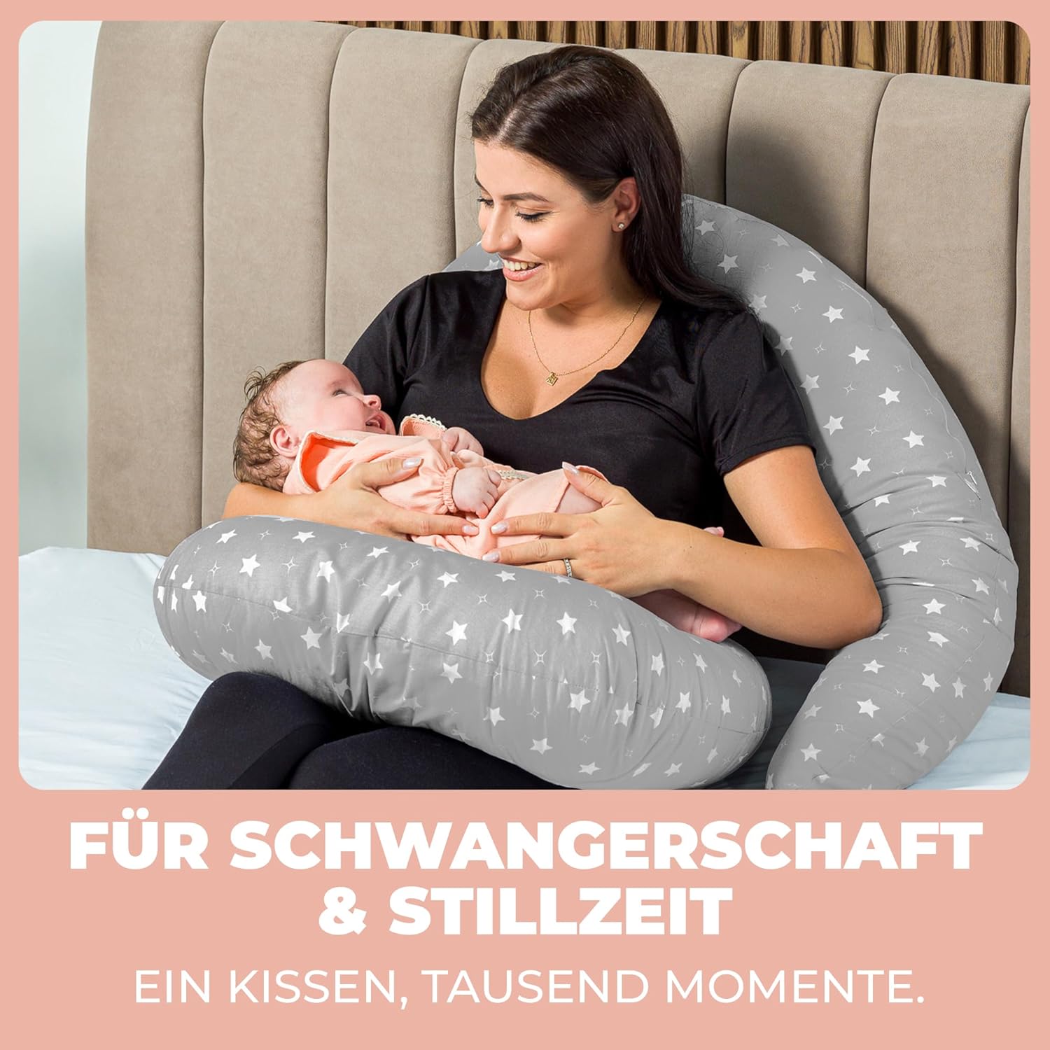 Thumbnail 6 de Stillkissen Schwangerschaftskissen XXL 200x70 cm – Lagerungskissen für Schwangere & Erwachsene, Baumwollbezug