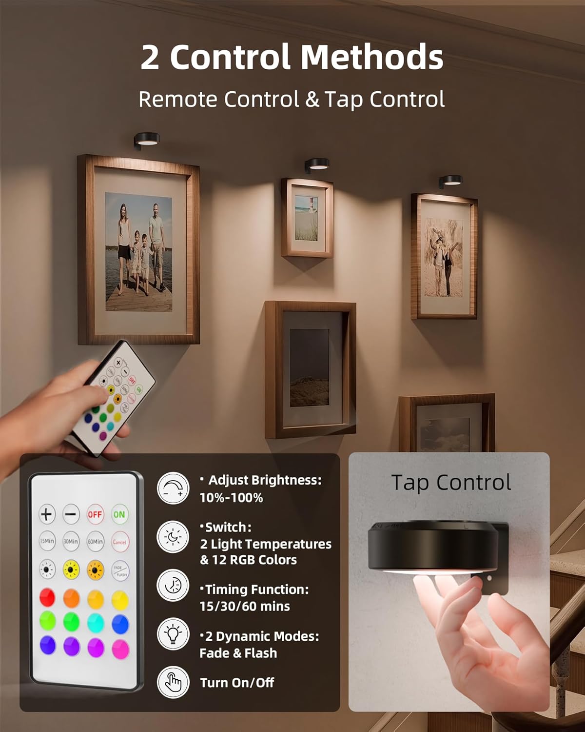 Thumbnail 4 de EZVALO Picture Lights 2000mAh rechargeable lights 🖼