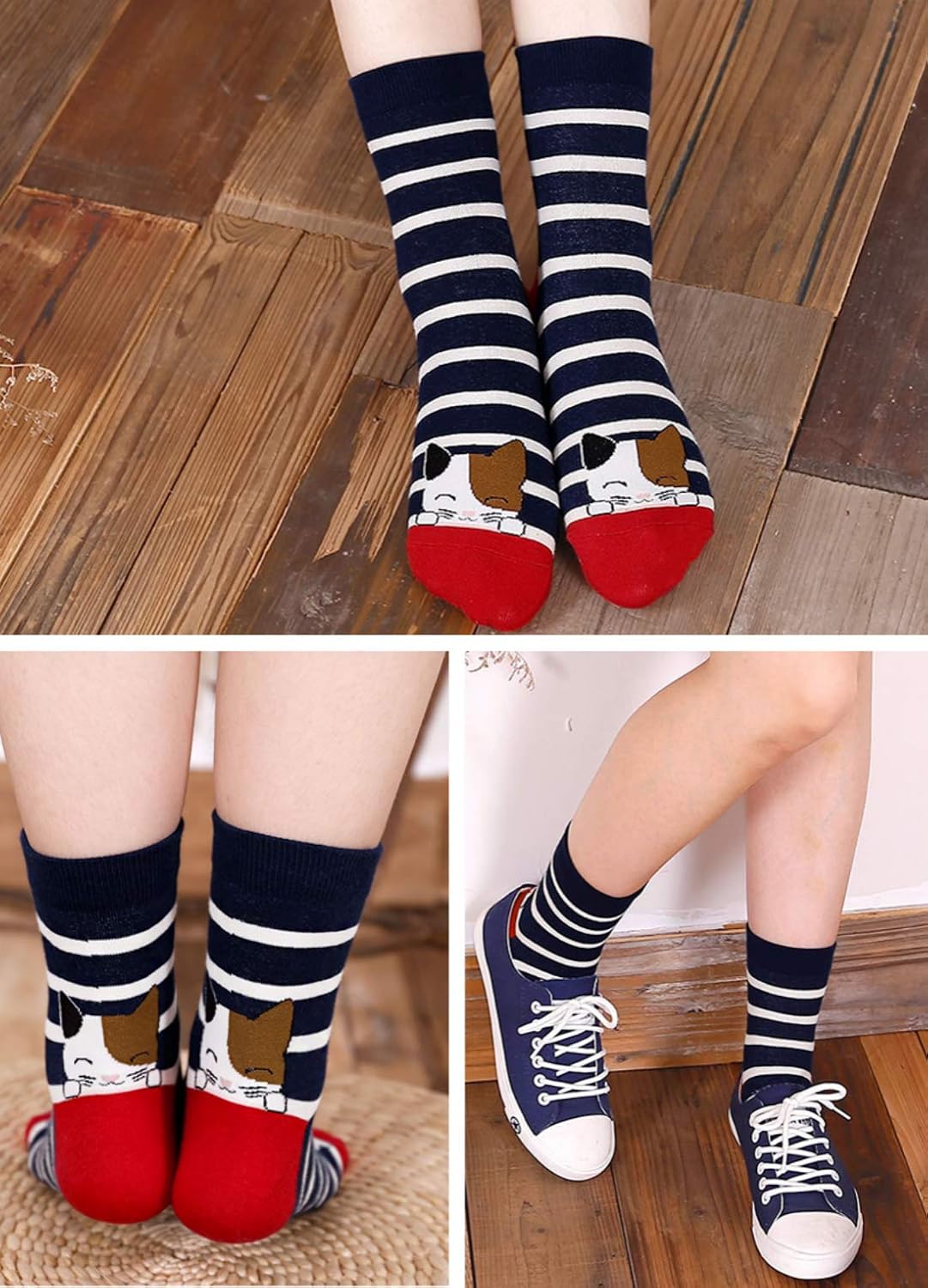 Detalle 2 de PUTUO Calzini Divertenti Donna Cotone EU 37-43