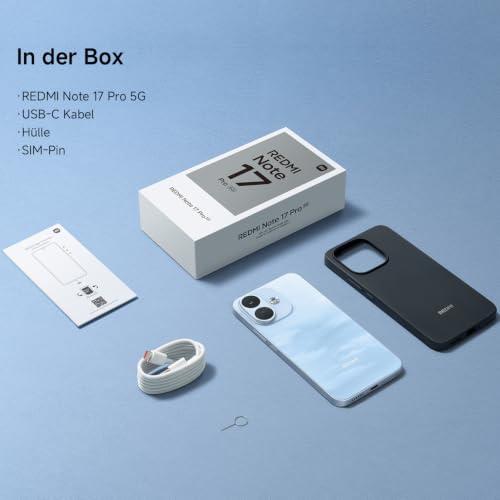 Detalle de Xiaomi Redmi Note 17 Pro 5G – 8 GB RAM / 512 GB Speicher, Schwarz, 8340 mAh Akku