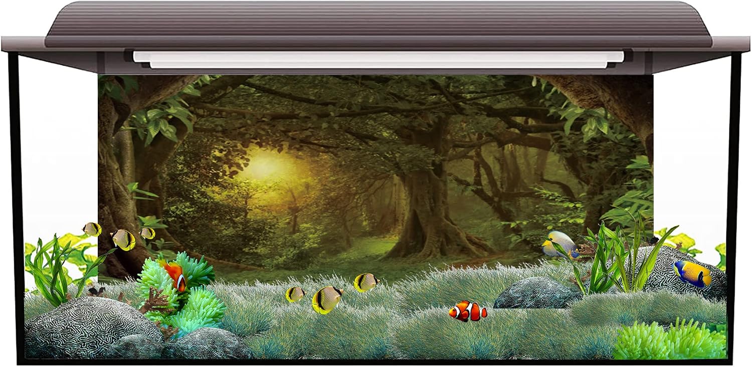 Detalle 2 de Vinyl Aquarium Background, 60 x 24 in