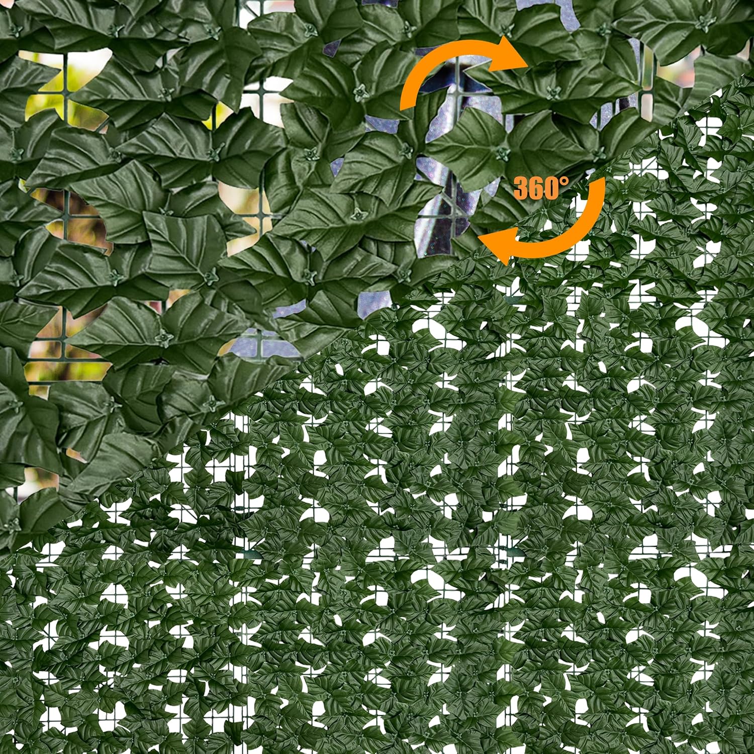 Thumbnail 6 de DOPGIB Ivy Fence Artificial Ivy Privacy Screen Roll, UV-Resistant Plastic, 60" x 128