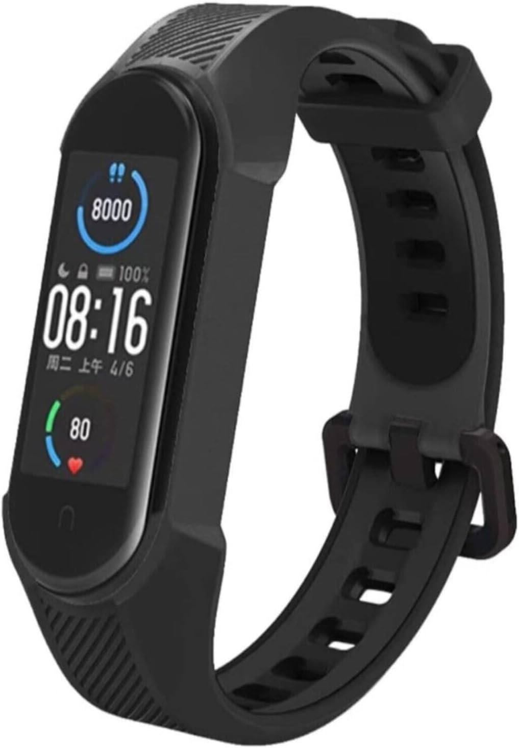 Thumbnail 2 de Panda Bobo replacement silicone watch strap for Xiaomi Mi Band 5/6/7 and Amazfit Band 5