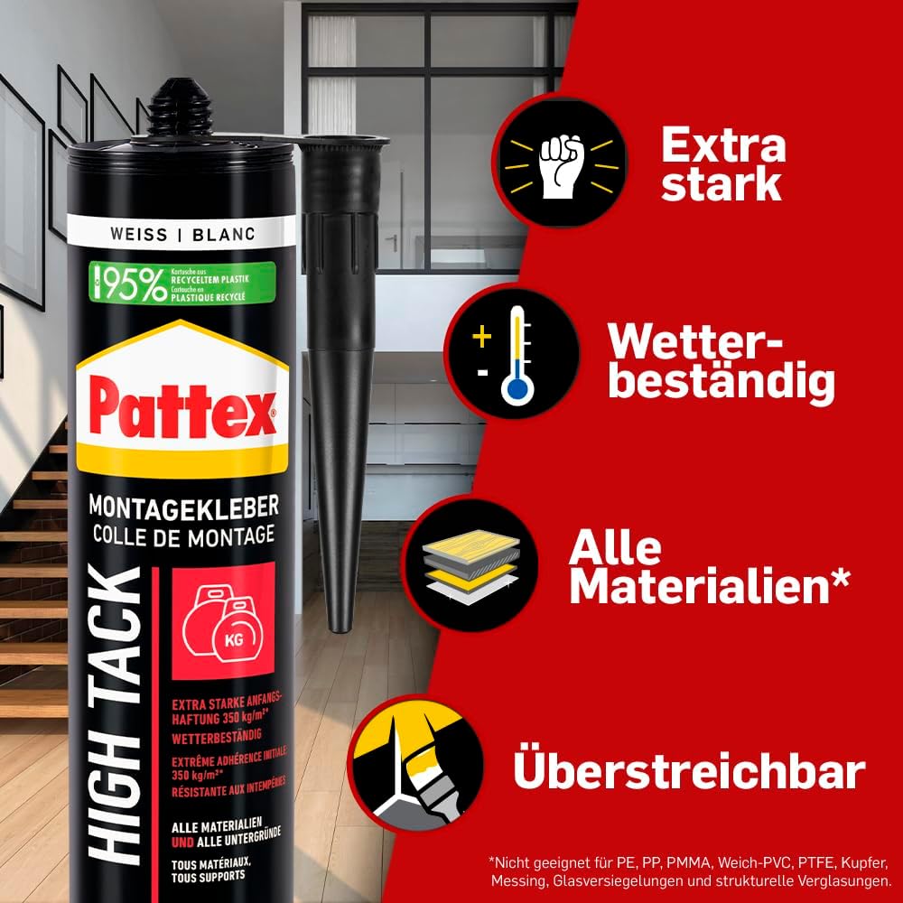 Detalle de Pattex Montage High Tack Montagekleber 511 g