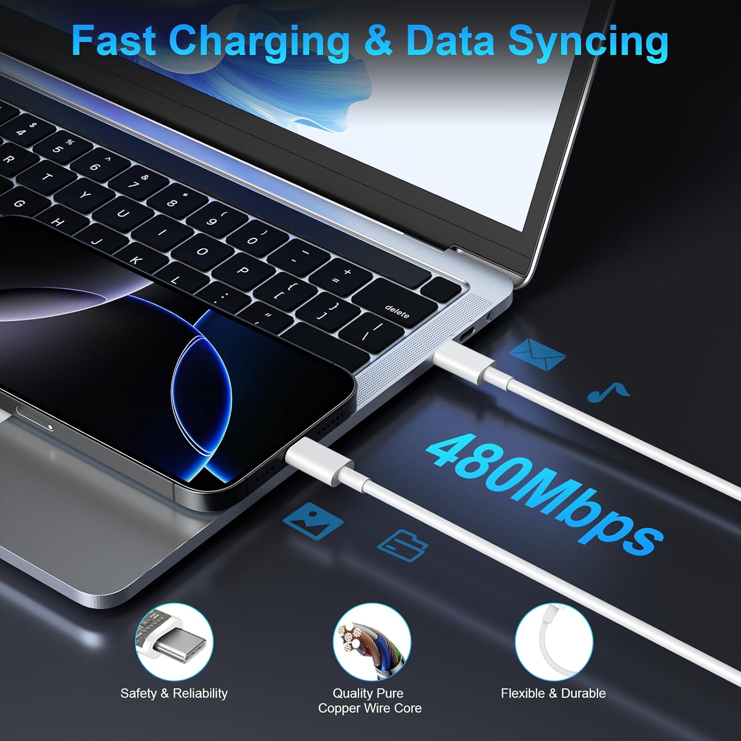Thumbnail 6 de iPhone 17 Charger 36W Dual USB-C