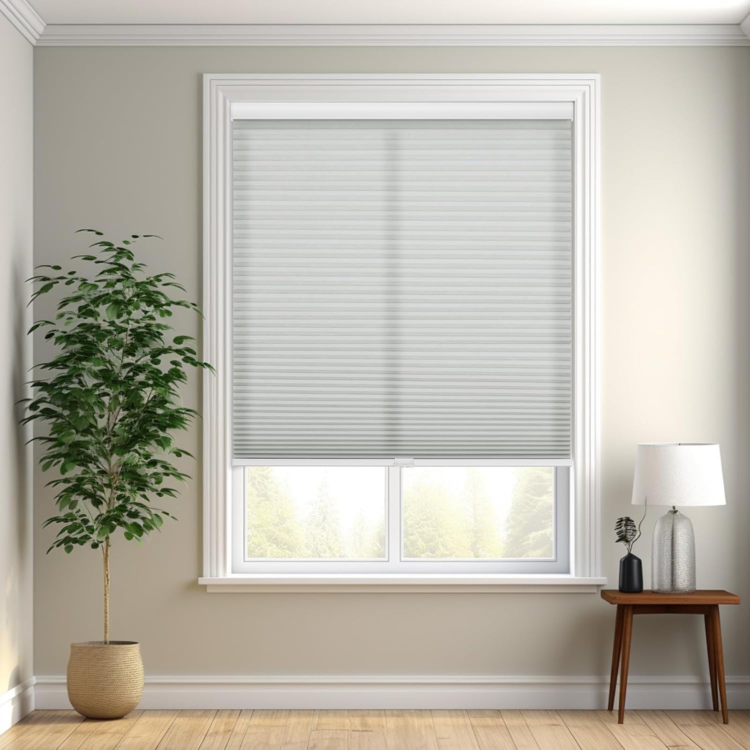 Thumbnail 4 de Changshade Shade Cordless Cellular Window Shade, Gray, 32" x 48