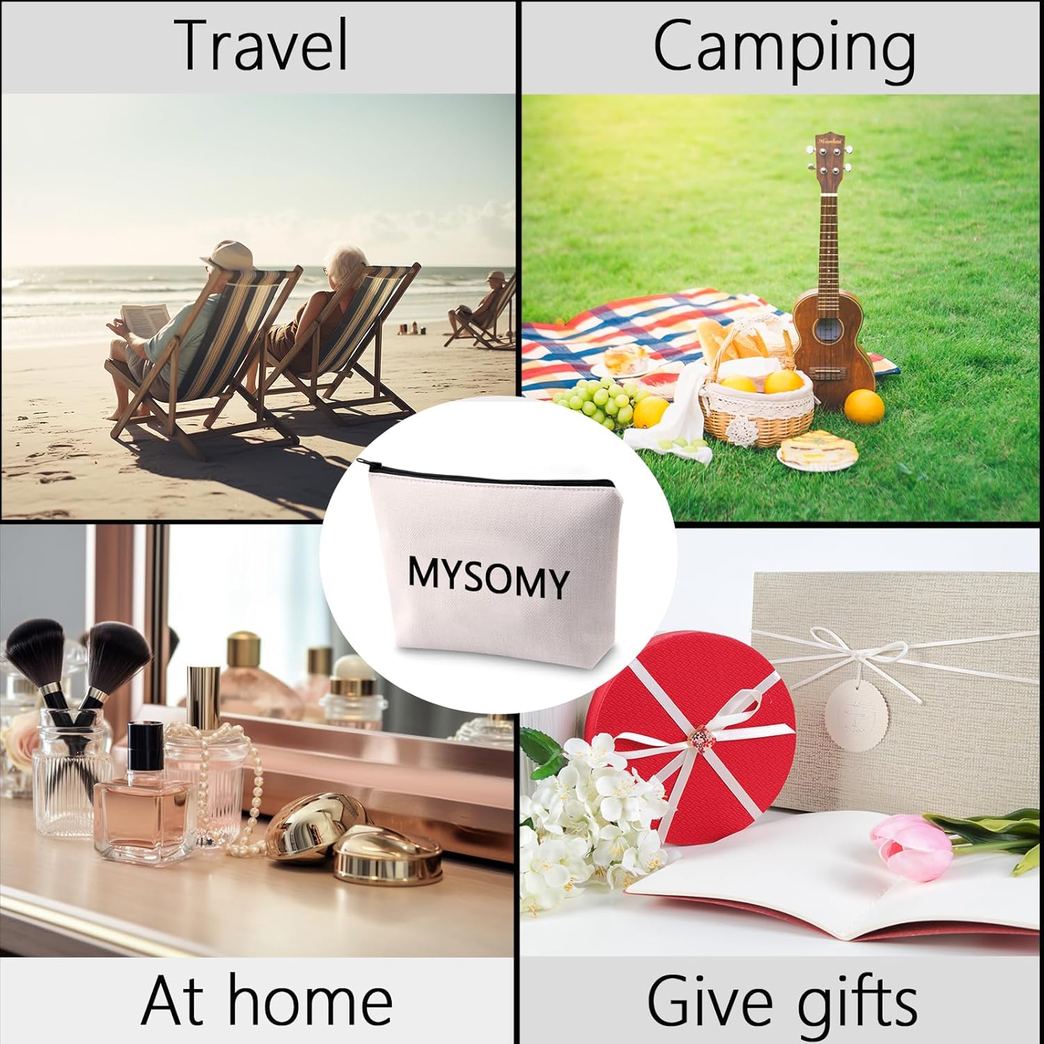 Thumbnail 6 de MYSOMY Good Luck Travel Makeup Bag – Survival Kit Cosmetic Souvenir Gift