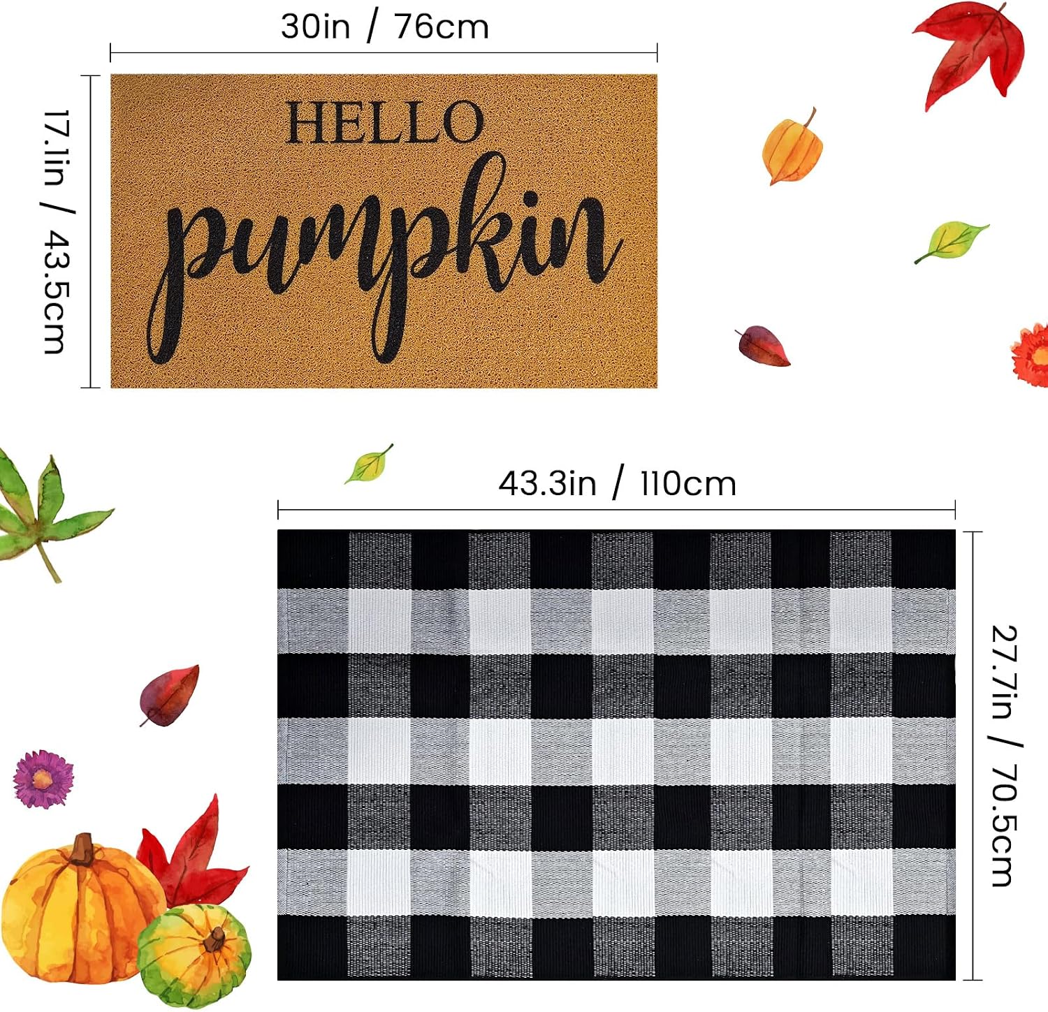 Detalle de Fall Door Mat Set 43" x 28
