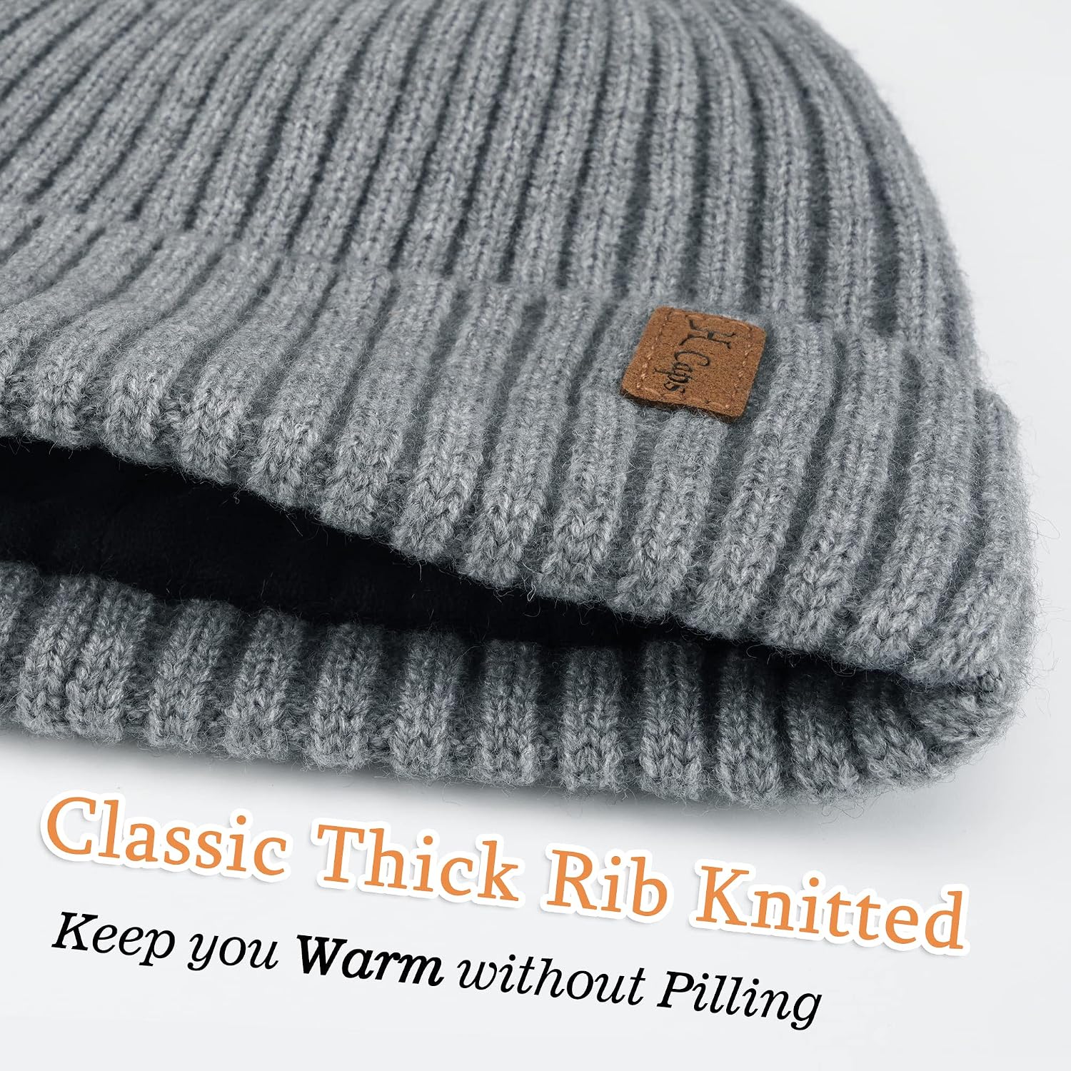 Thumbnail 4 de Cappello termico in maglia foderato in pile unisex 🧣