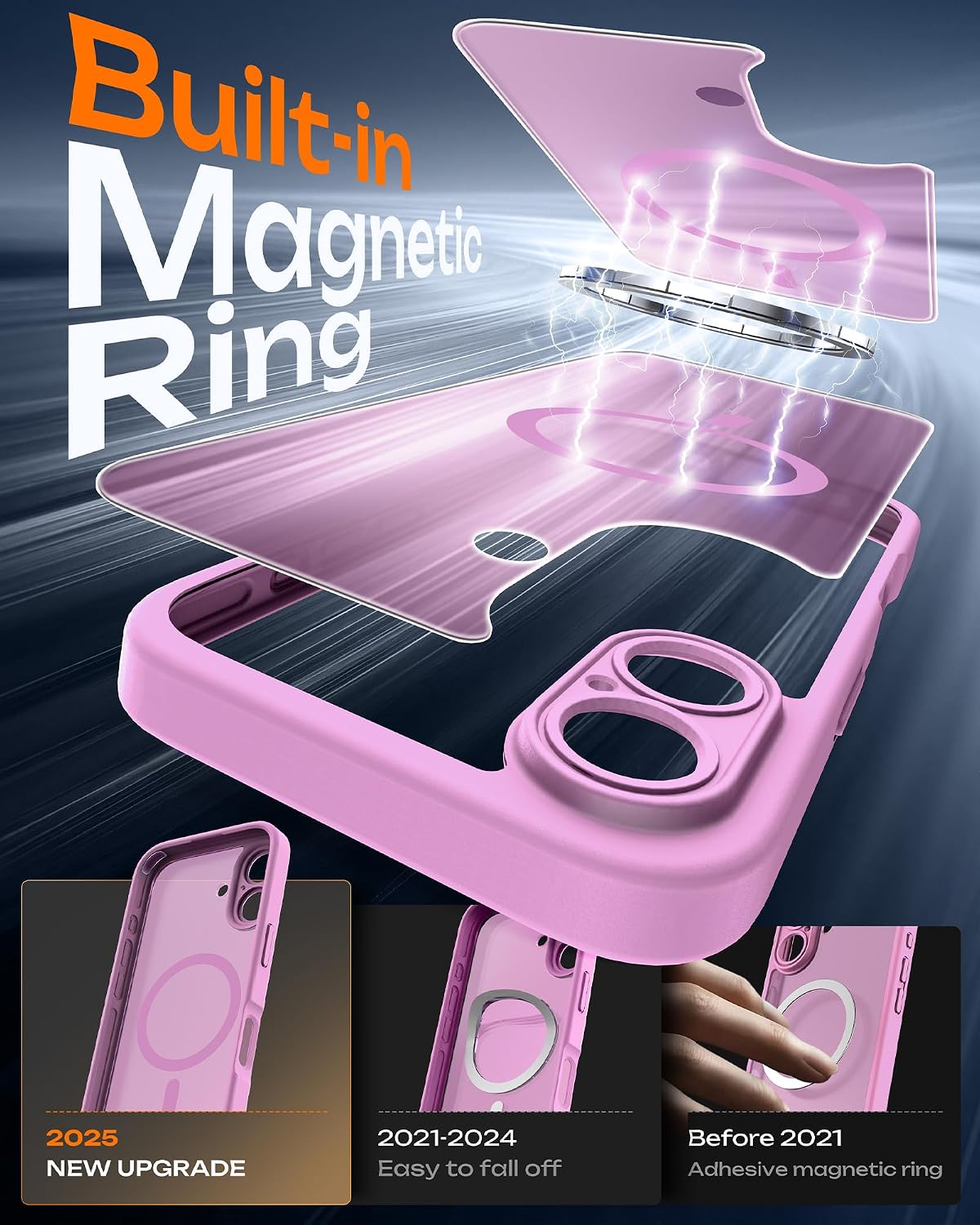 Detalle 1 de TOCOL Magnetic iPhone 16 Plus Case 6.7-inch