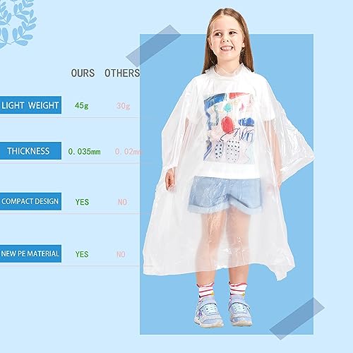 Thumbnail 3 de SWOGAA Disposable Rain Ponchos for Adults & Kids – Extra Thick 6 Pack