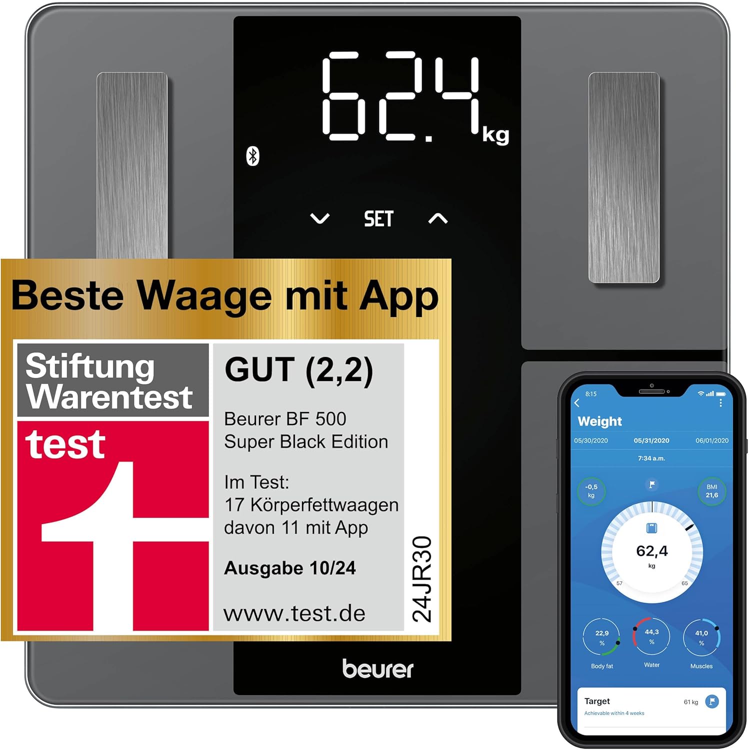 Beurer BF 450 Personenwaage 180 kg