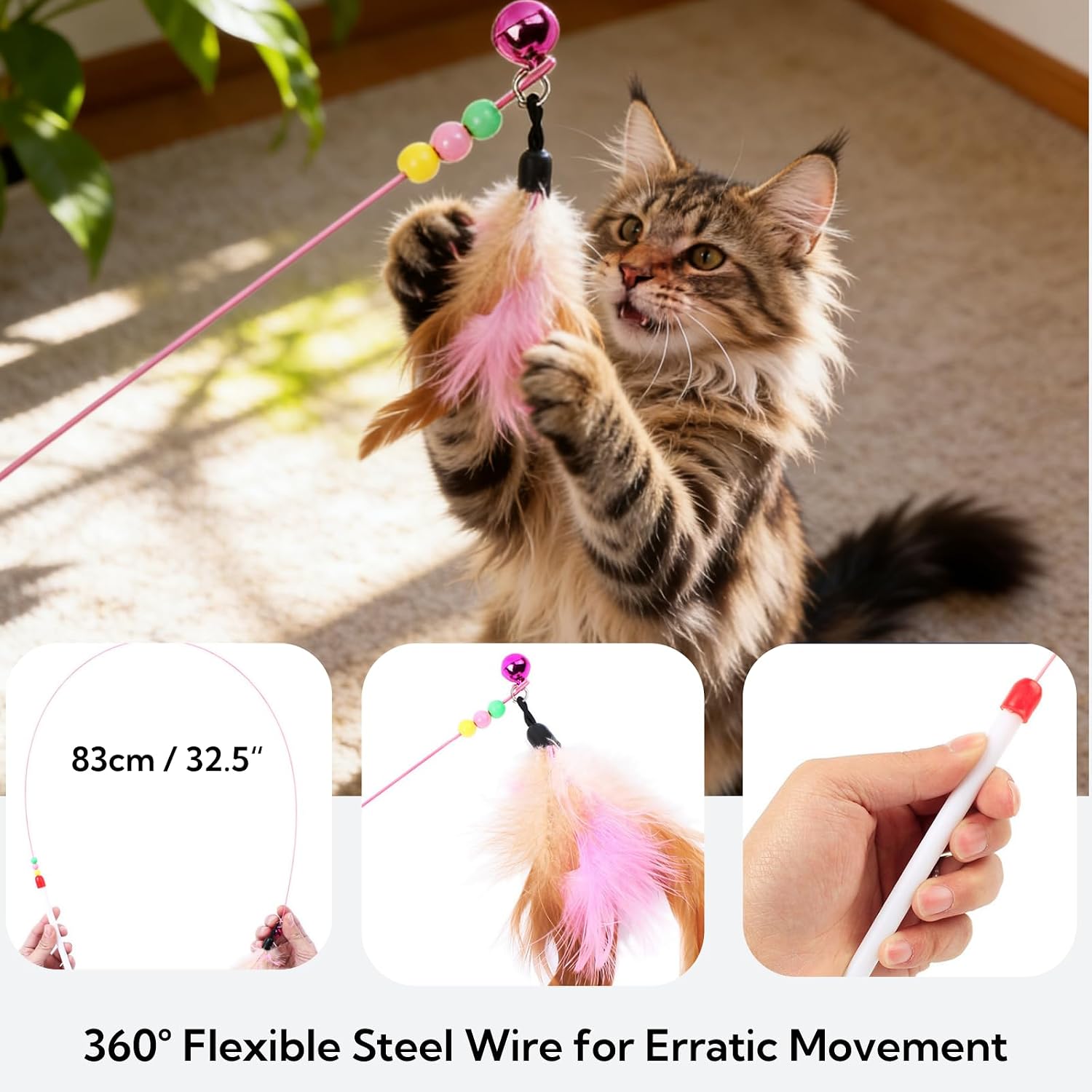 Thumbnail 6 de Spindro 2 Pack Oval Cardboard Cat Scratcher Beds (Large) – Indoor scratcher & lounge nest