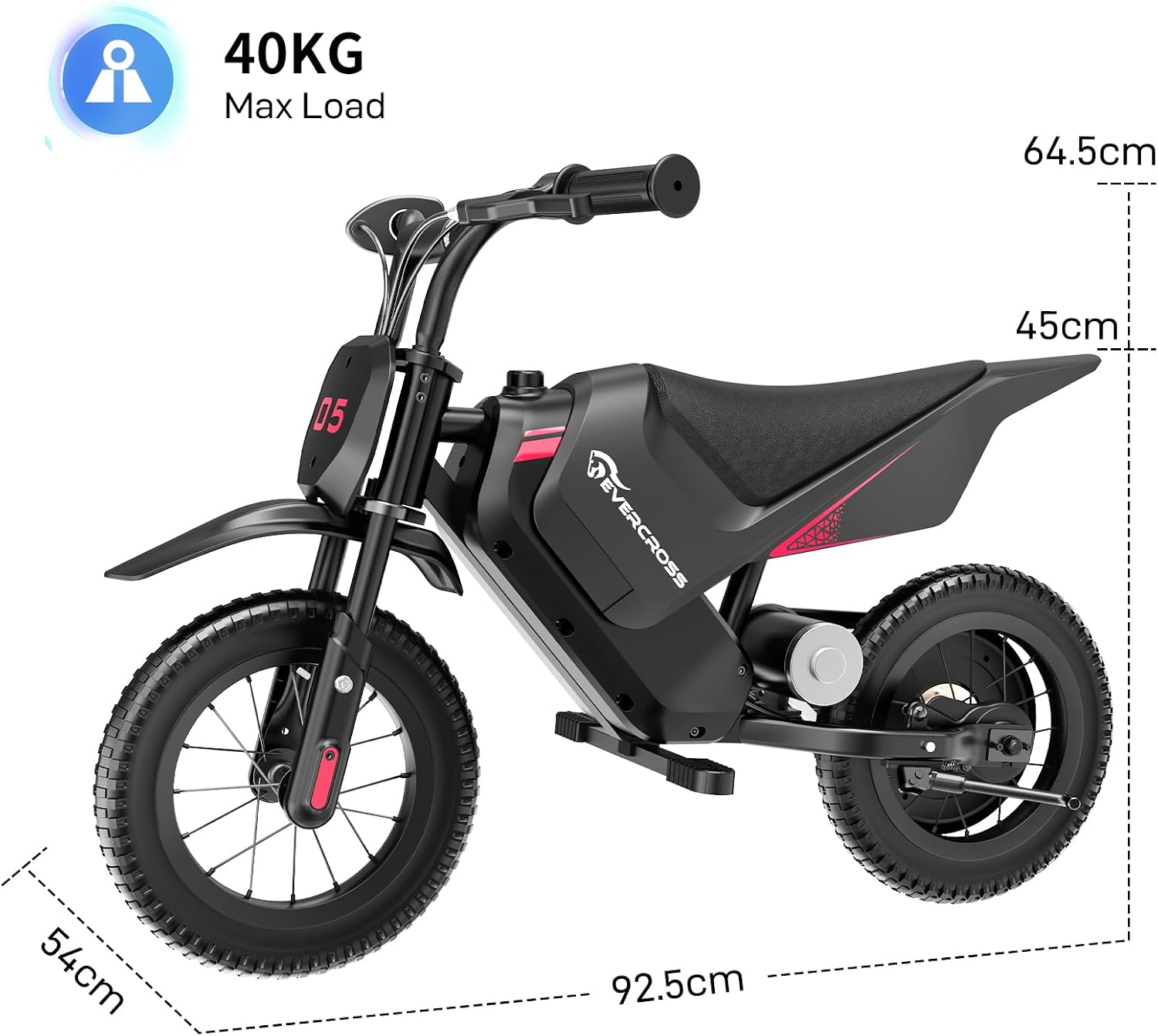 Thumbnail 5 de EVERCROSS EV05M Motocicletta Elettrica per Bambini da 150 W, 8/16 km/h, autonomia fino a 15 km | 12