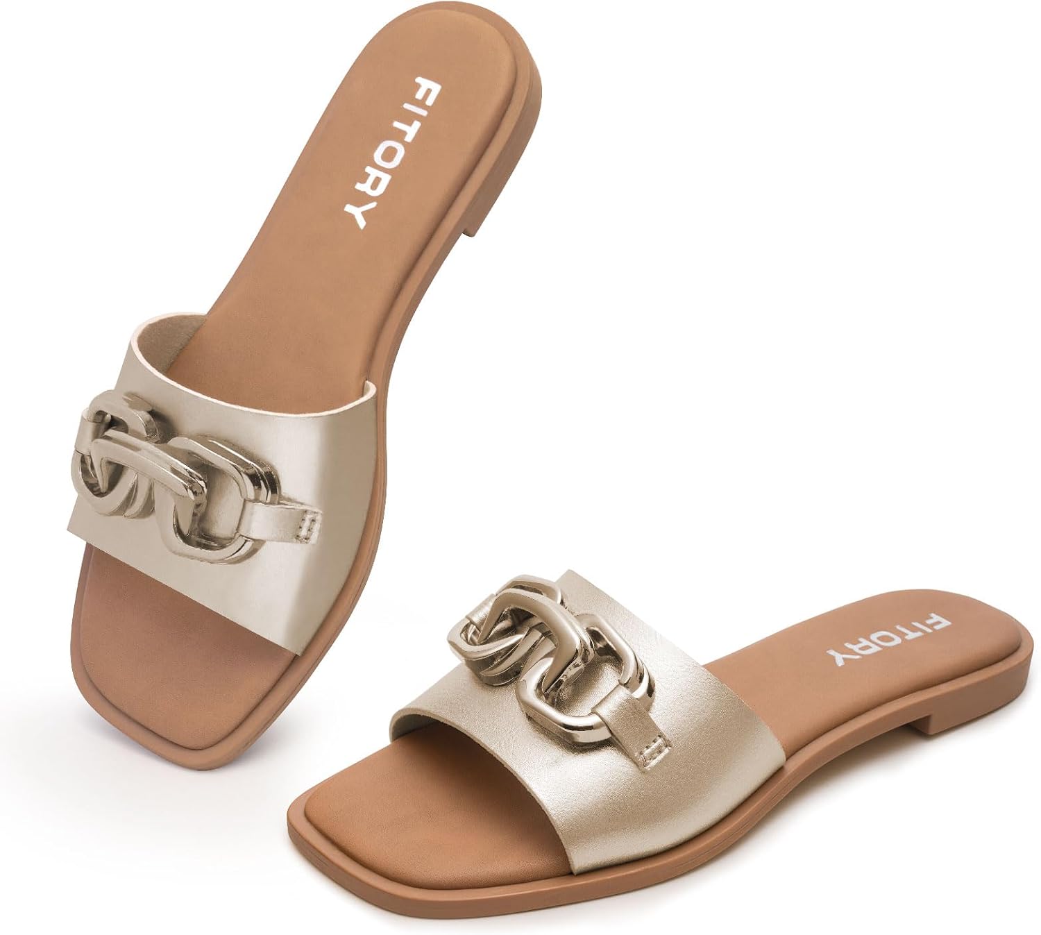 Detalle de FITORY Flat Sandals Slide, Size 6-11