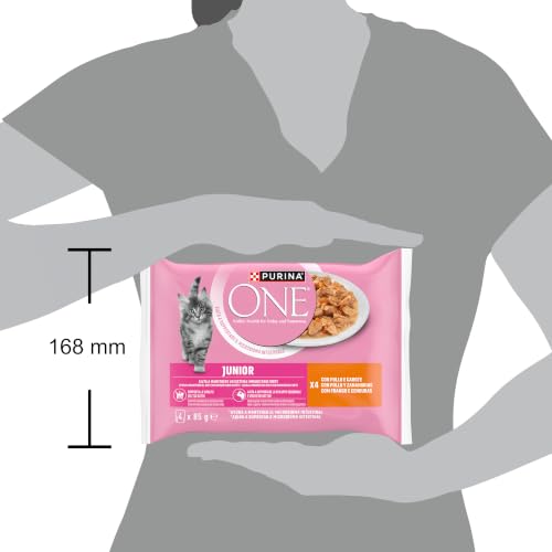Detalle de Purina ONE Junior Cibo Umido per Gattini – 48 Bustine da 85 g