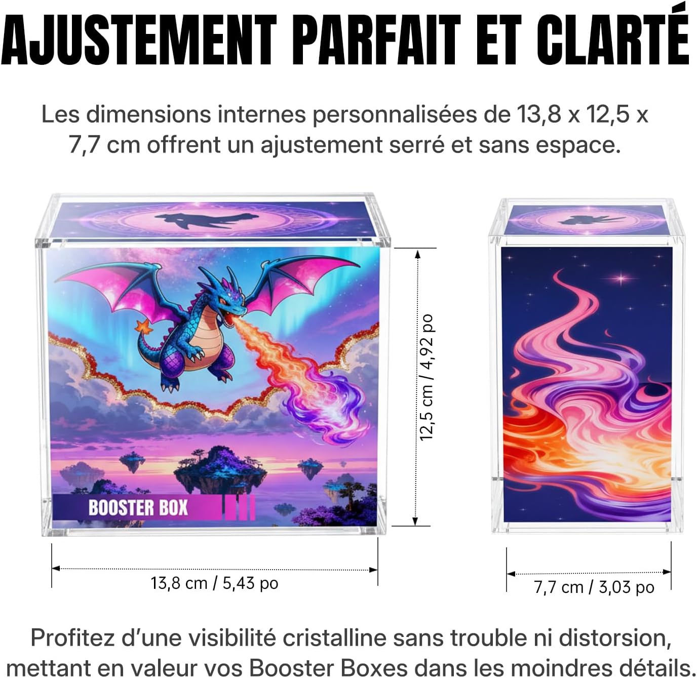 Detalle 2 de Wigearss Boîte Magnétique pour Booster Box 13,8×12,5×7,7 cm