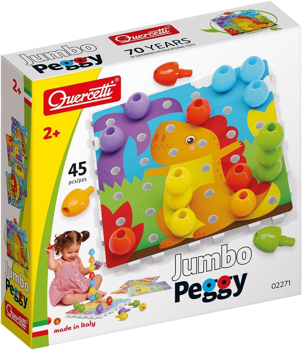 Quercetti Jumbo Peggy Bio Mosaico 36 chiodini