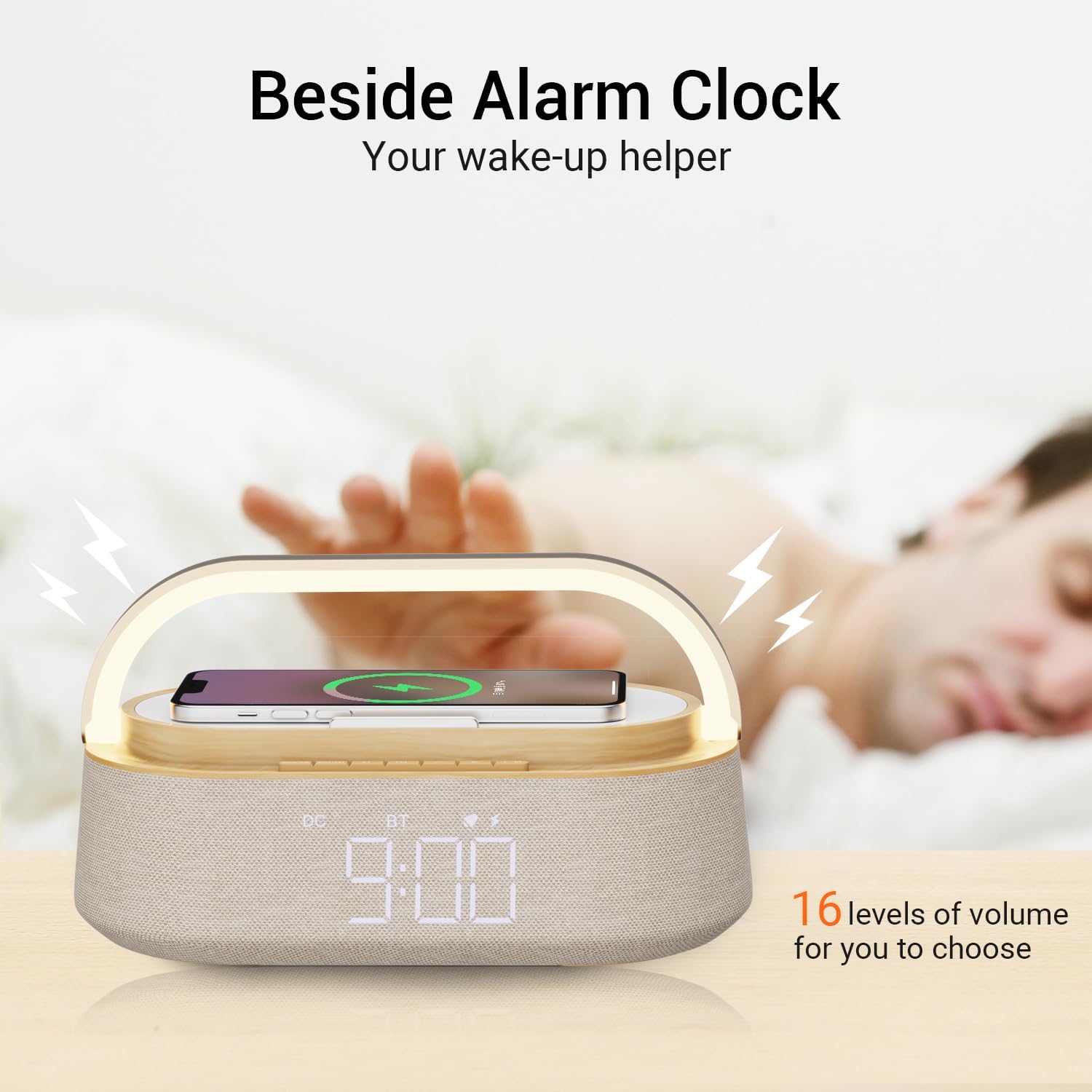 Thumbnail 5 de FREEFISH Bluetooth Speaker with Wireless Charger and Night Light: A Practical All‑in‑One Desk Companion