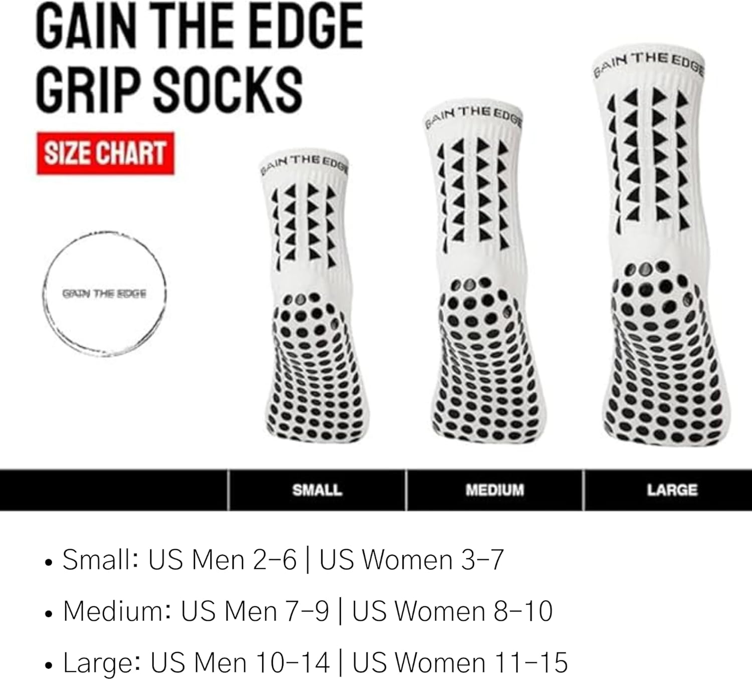 Thumbnail 1 de Gain The Edge Football Grip Socks 3.0 — 2pc set