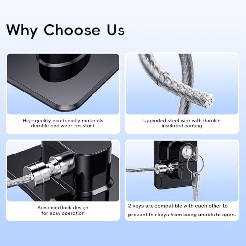 Thumbnail 2 de Blocca bambini A nero per frigorifero e cassetti, 2 pezzi 🔒