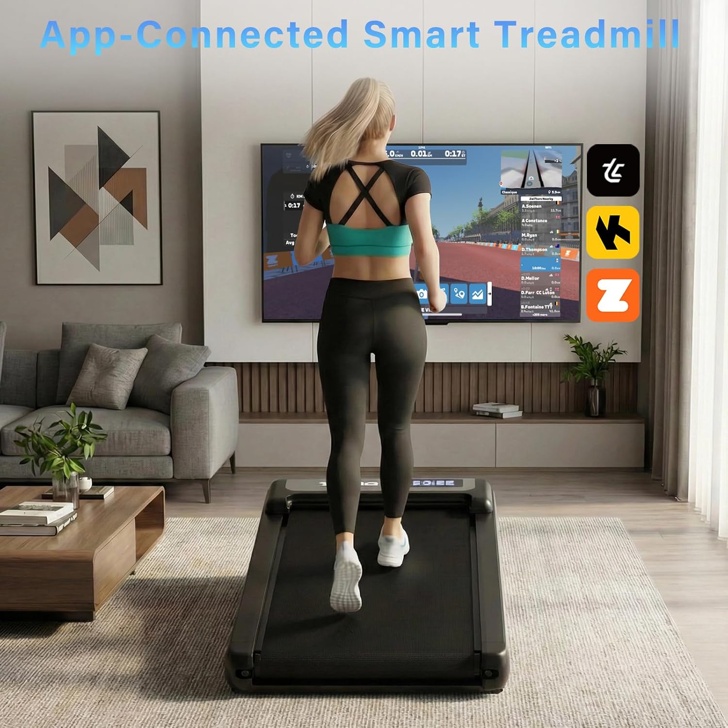 Detalle de TODO Walking Pad with 9% Incline for Home: 3-in-1 Under Desk Treadmill