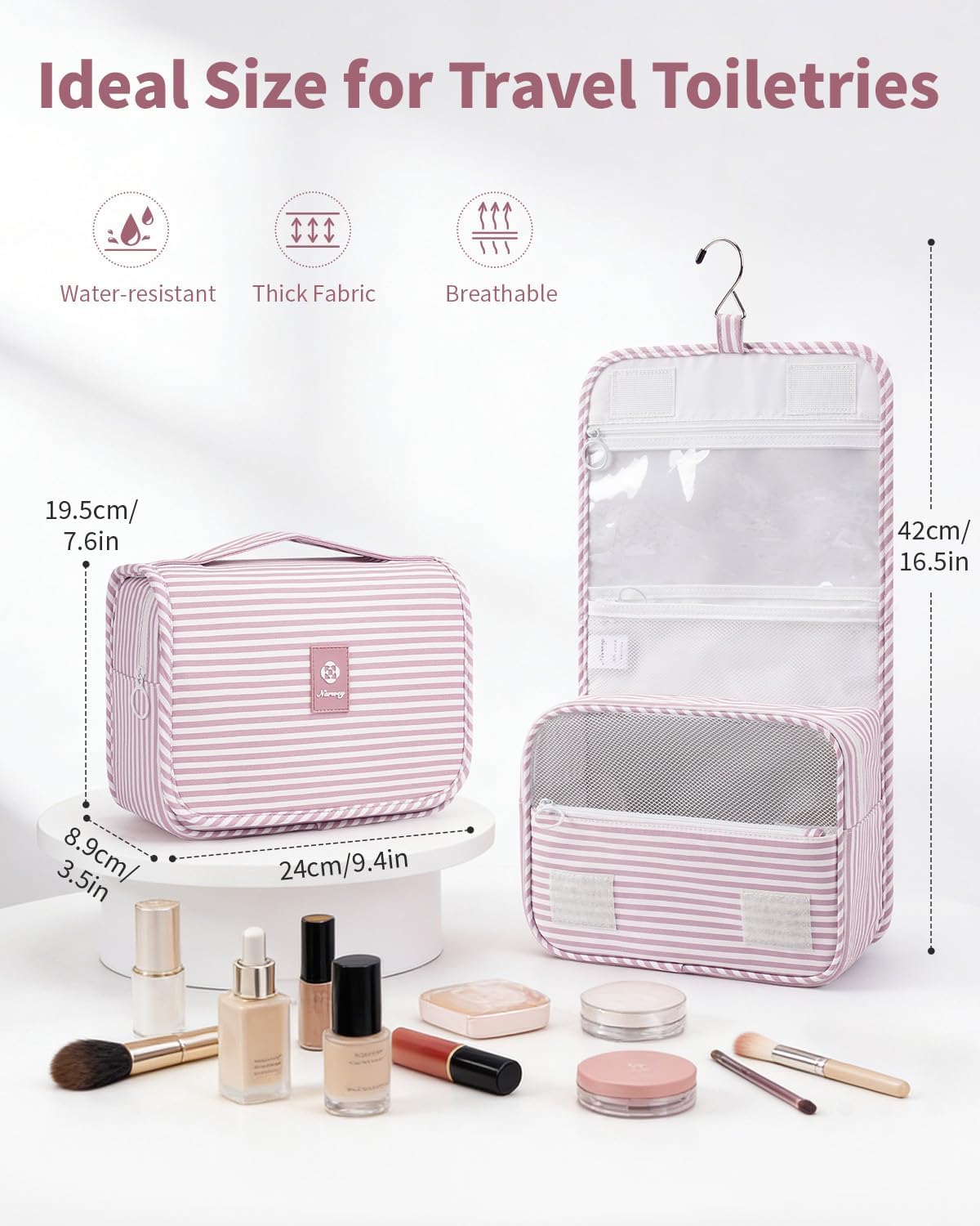 Thumbnail 3 de Narwey Hanging Toiletry Bag: Compact, organised travel companion for women