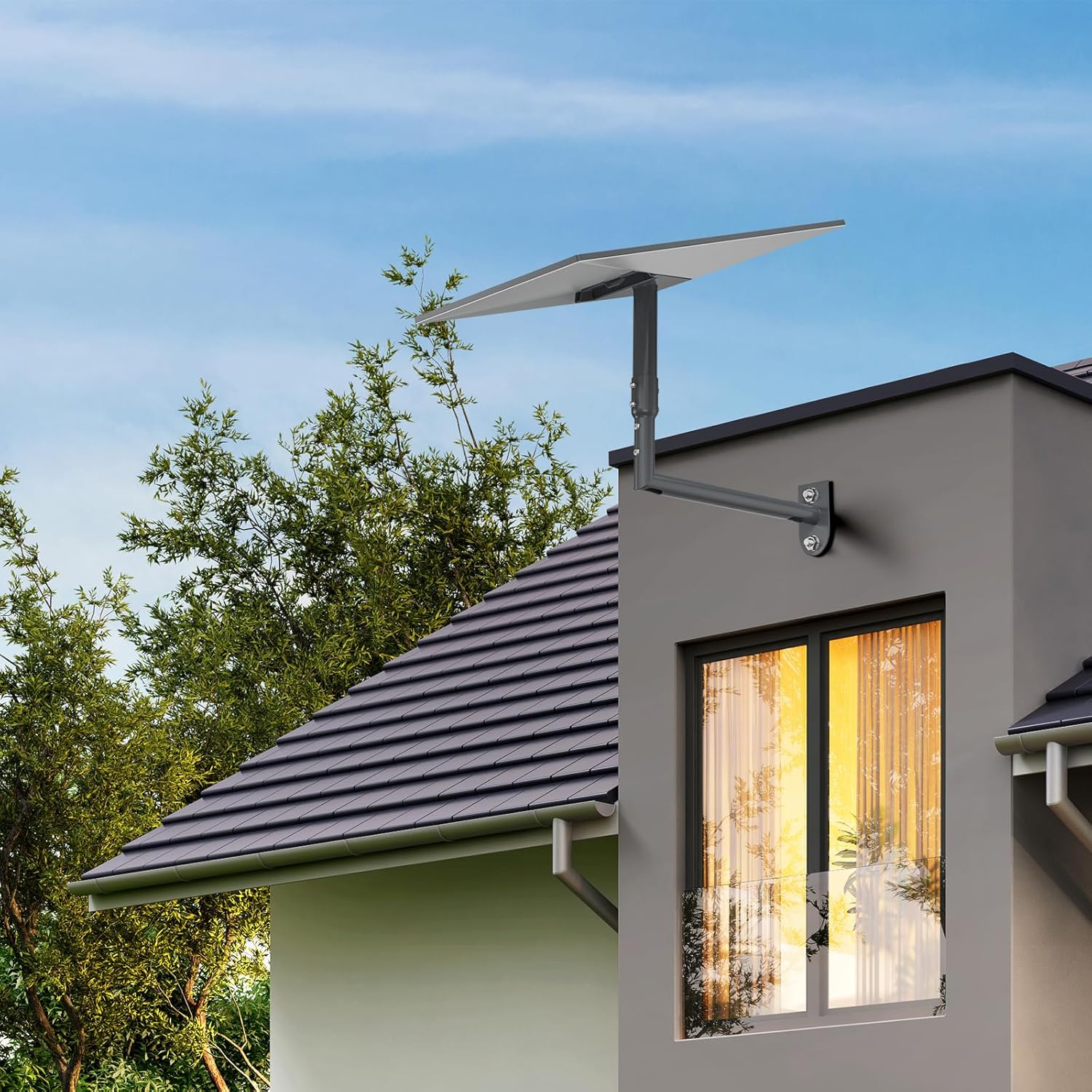 Thumbnail 6 de XLTTYWL Starlink Gen 3 Halterung – 360° verstellbare Wandhalterung mit Mast-Montagekit und Rohradapter