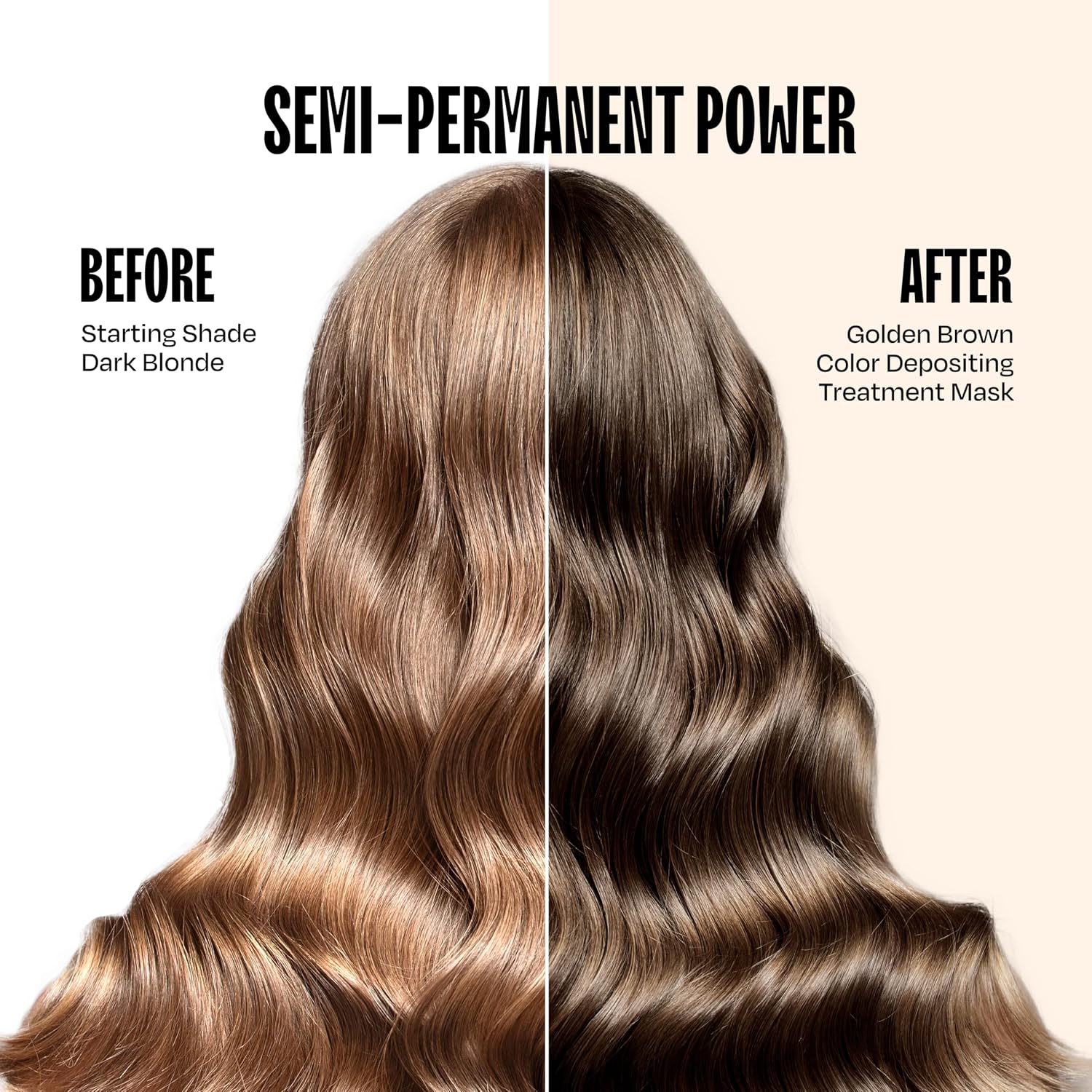 Detalle de Overtone Brown Gold Semi-Permanent Color Conditioner (8 oz) – Hydrating, Vegan, Cruelty-Free