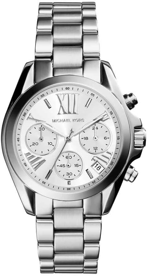 Detalle de Michael Kors Montre pour Femme Bradshaw 43 mm : chronographe à quartz, bracelet acier inox