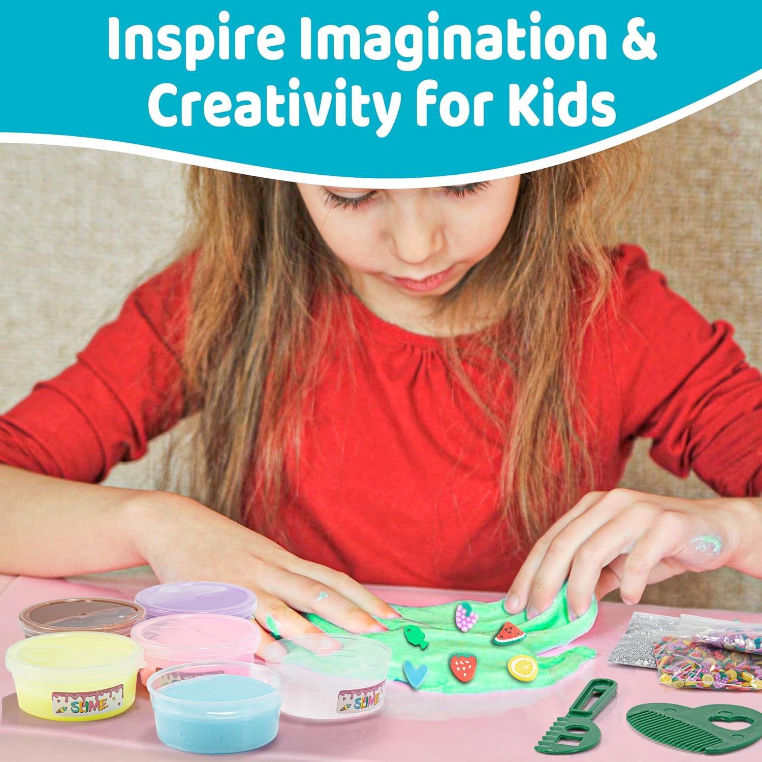 Thumbnail 4 de YasTant Slime Kit for Kids (Pack of 6) — Safe, Fluffy Butter Slime for Stress Relief and Creative Play