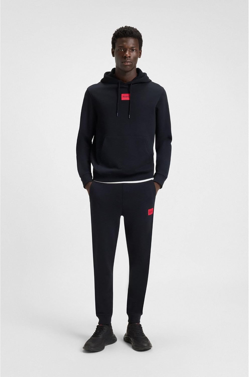 Detalle 2 de HUGO Mens Daratschi214 Cotton-terry Hooded Sweatshirt