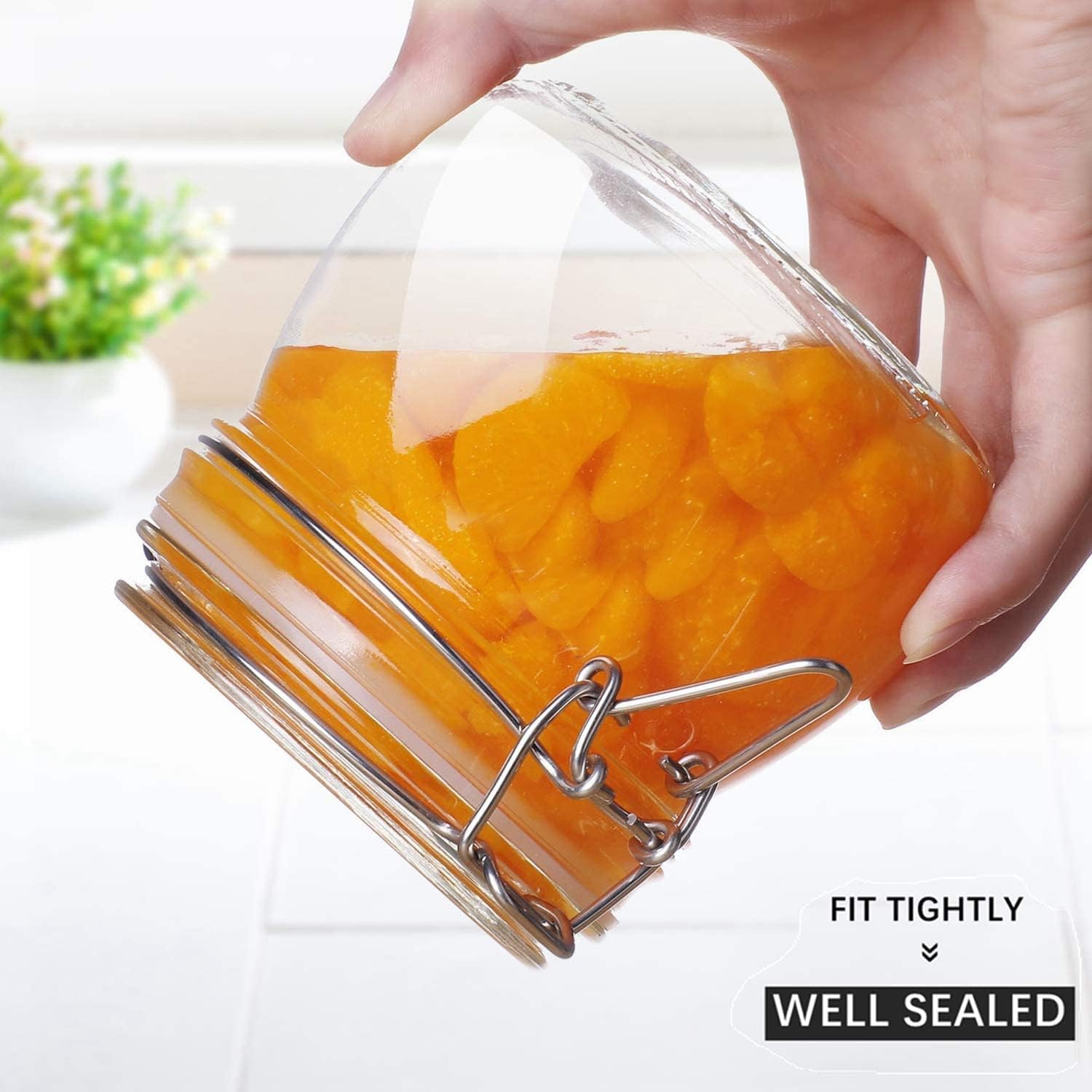 Thumbnail 5 de ComSaf 17oz Airtight Glass Jars 🫙