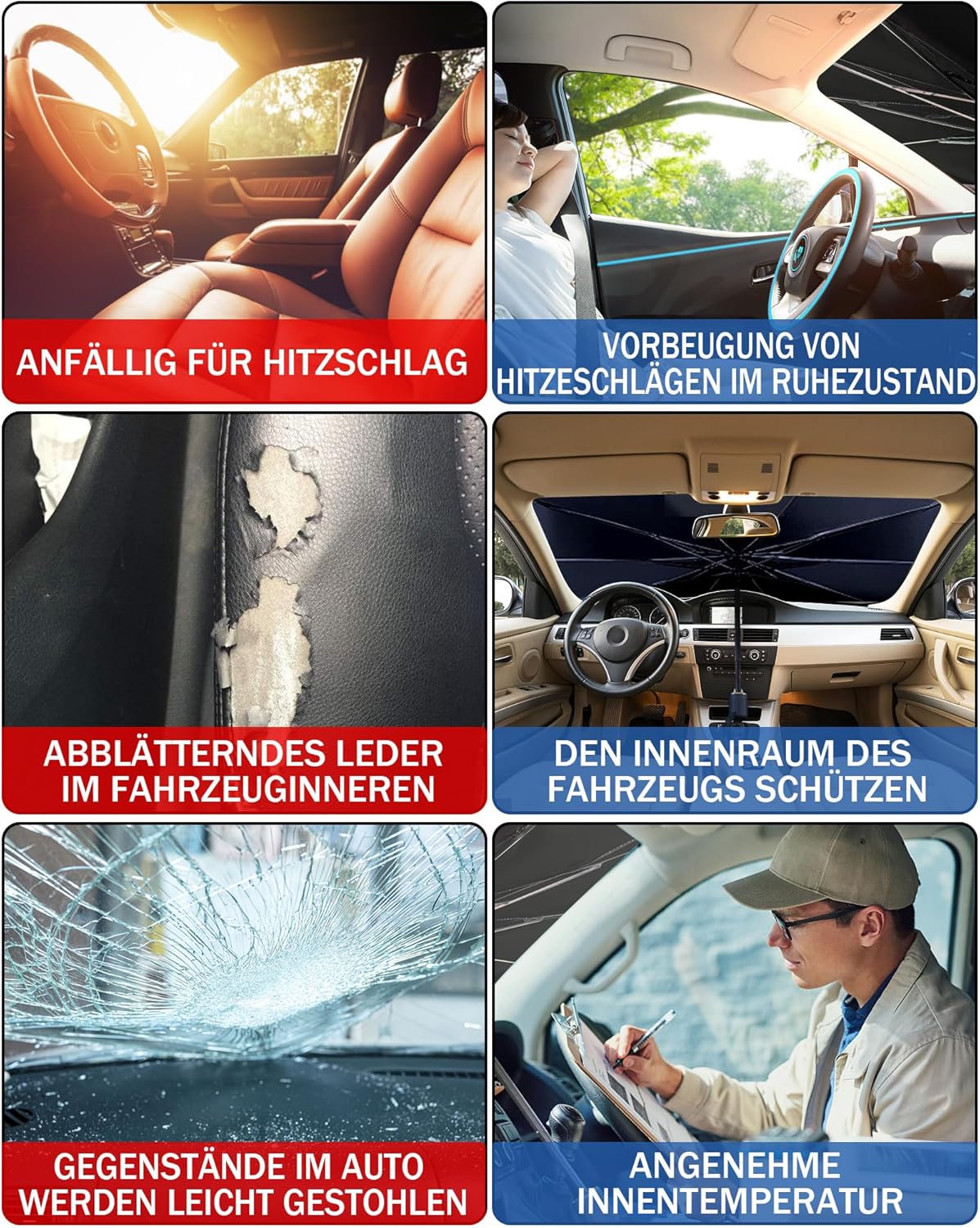 Thumbnail 4 de Pluworks Auto-Sonnenschirm für die Frontscheibe innen – reflektierender UV-Schutz