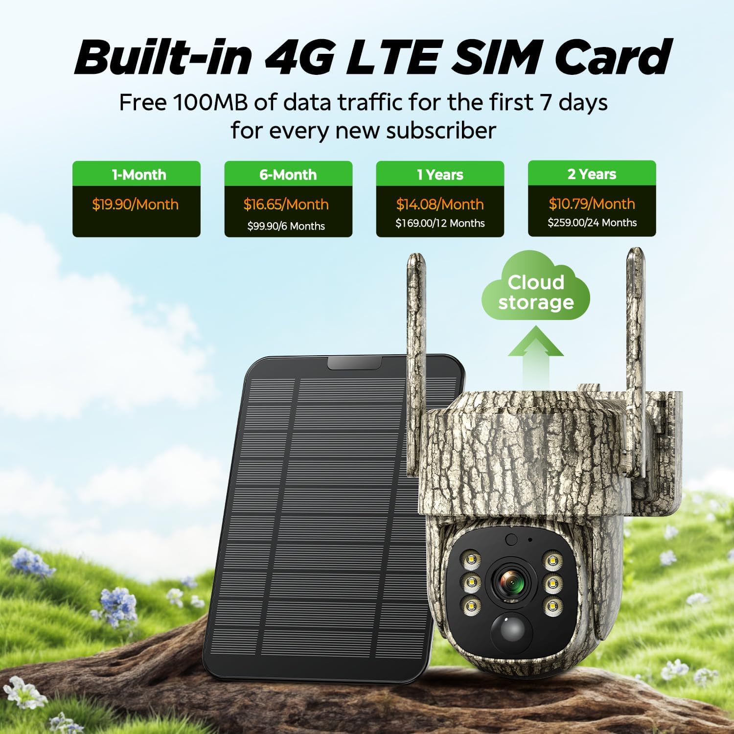 Thumbnail 5 de VOOPEAK TC32B-2P 4G LTE Trail Camera 2-Pack with 360° Live Streaming