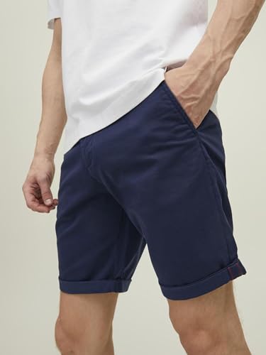Thumbnail 8 de JACK & JONES Pantalones Cortos Chinos Ajustados para Hombre – Cintura Media, Corte Regular, Azul-2, Talla M