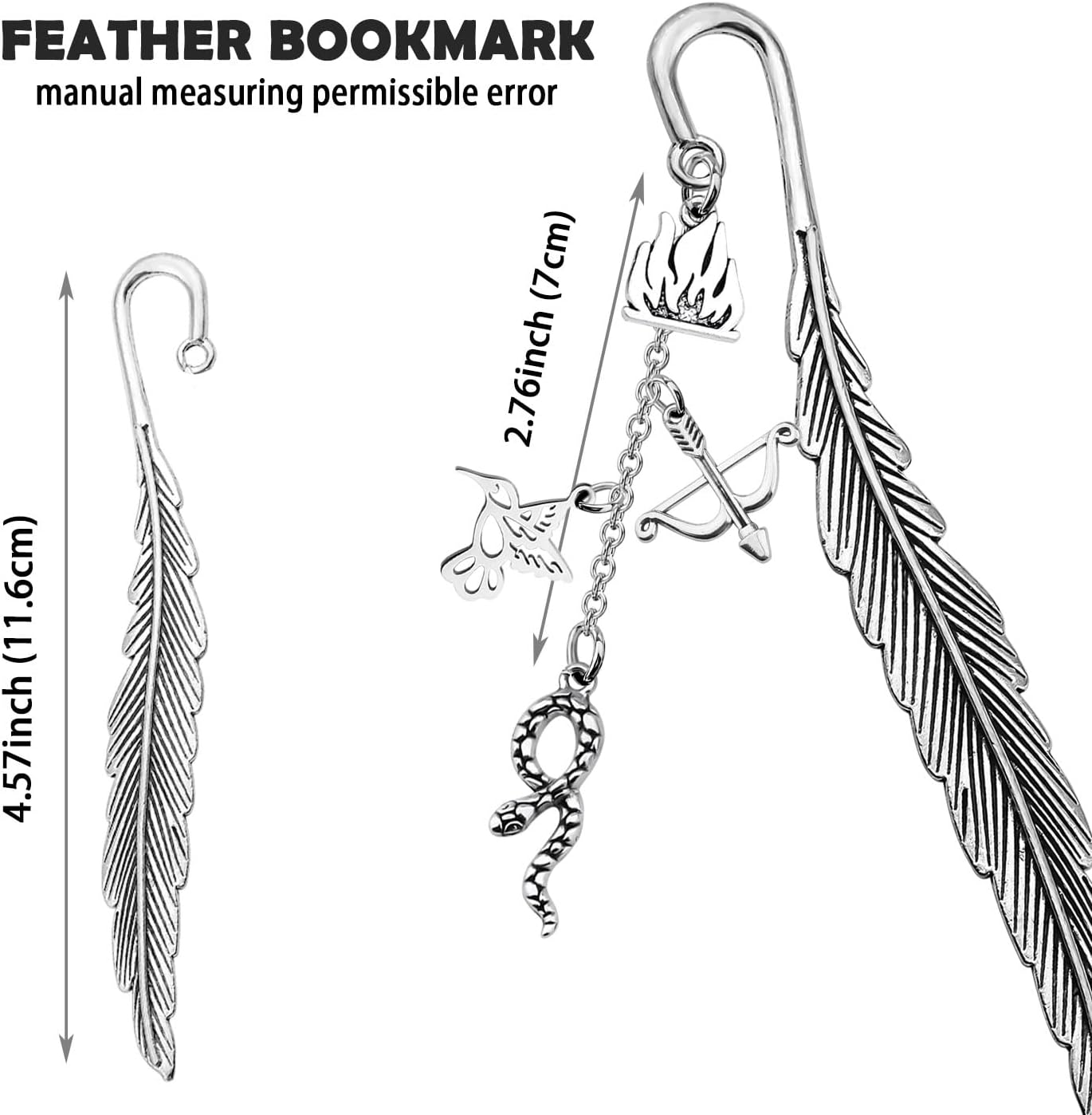 Detalle de KUIYAI Literay Bookmark: A Robust Stainless Steel Book Lover’s Bookmark