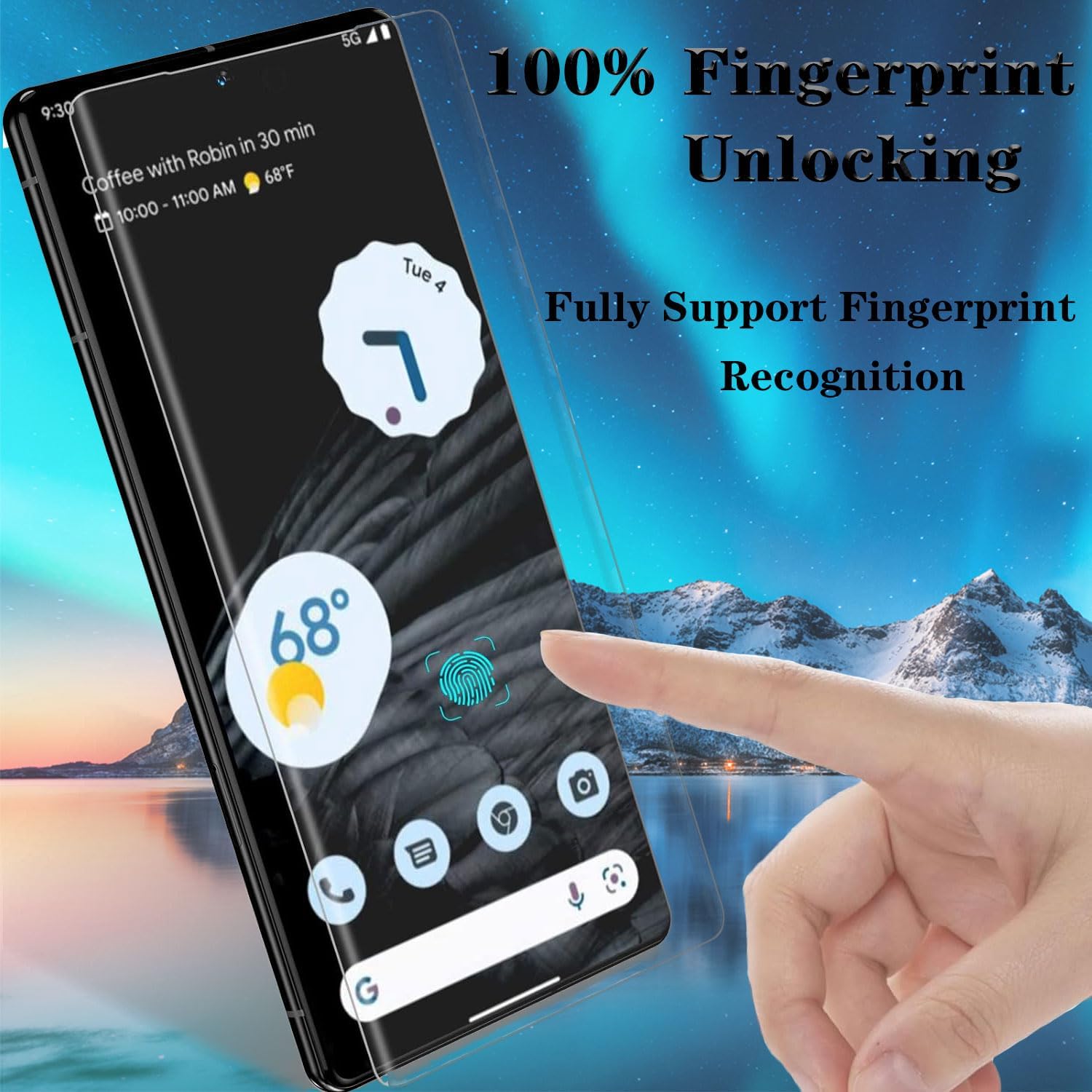 Detalle 2 de Pixel 7 Pro Tempered Glass Screen Protector