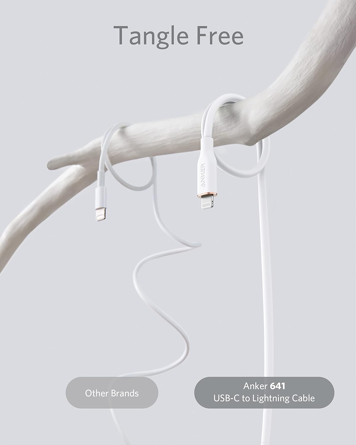 Detalle de Anker PowerLine III Flow Lightning 6 pies