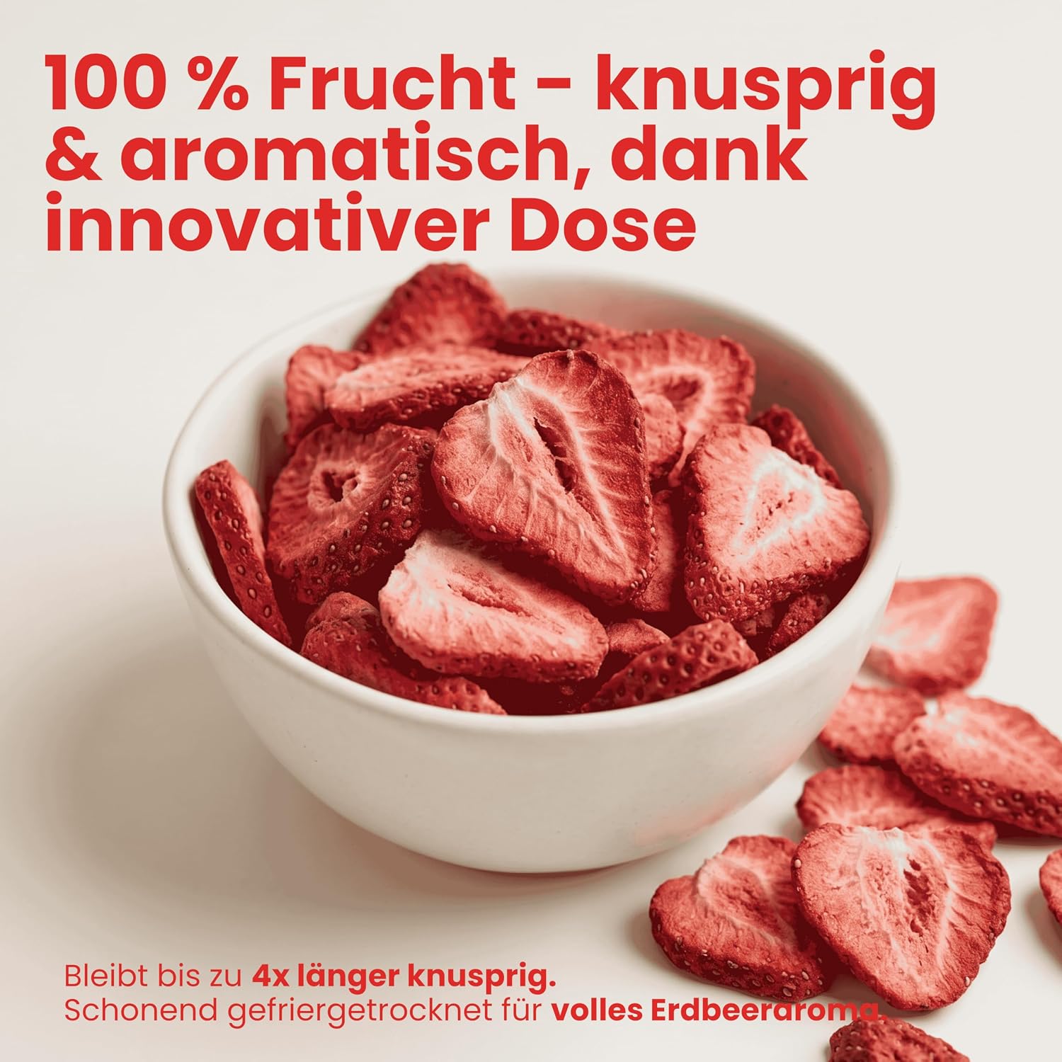 Detalle 2 de BREKKY Gefriergetrocknete Erdbeeren 100 g