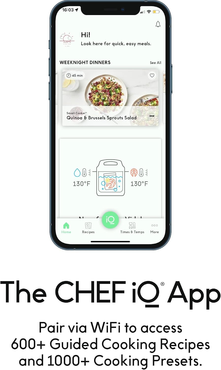 Detalle de CHEF iQ 6-Quart Smart Pressure Cooker ⚙