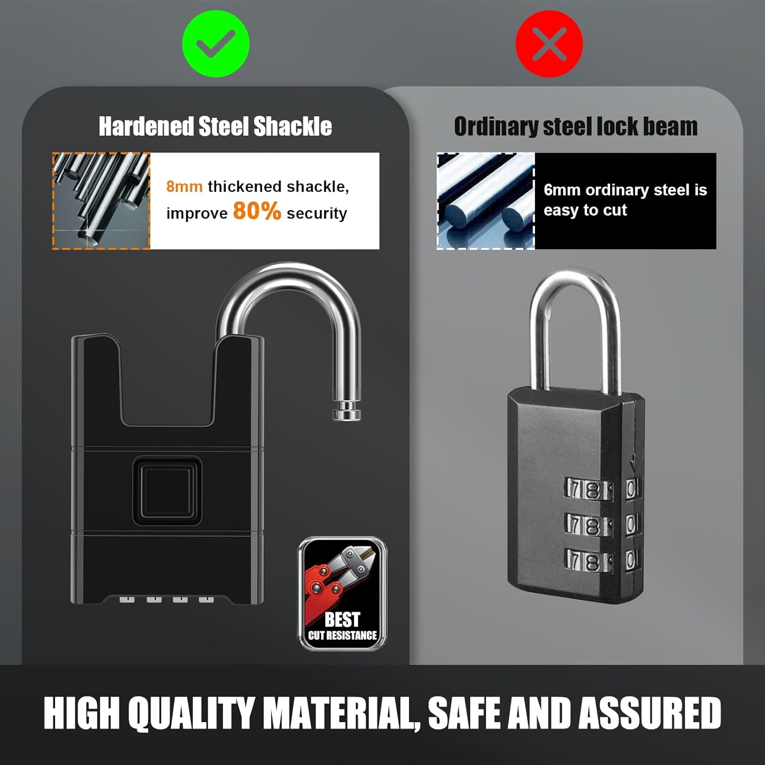 Thumbnail 1 de Diyife Large Heavy Duty 54mm 4-digit combination padlock 🔐