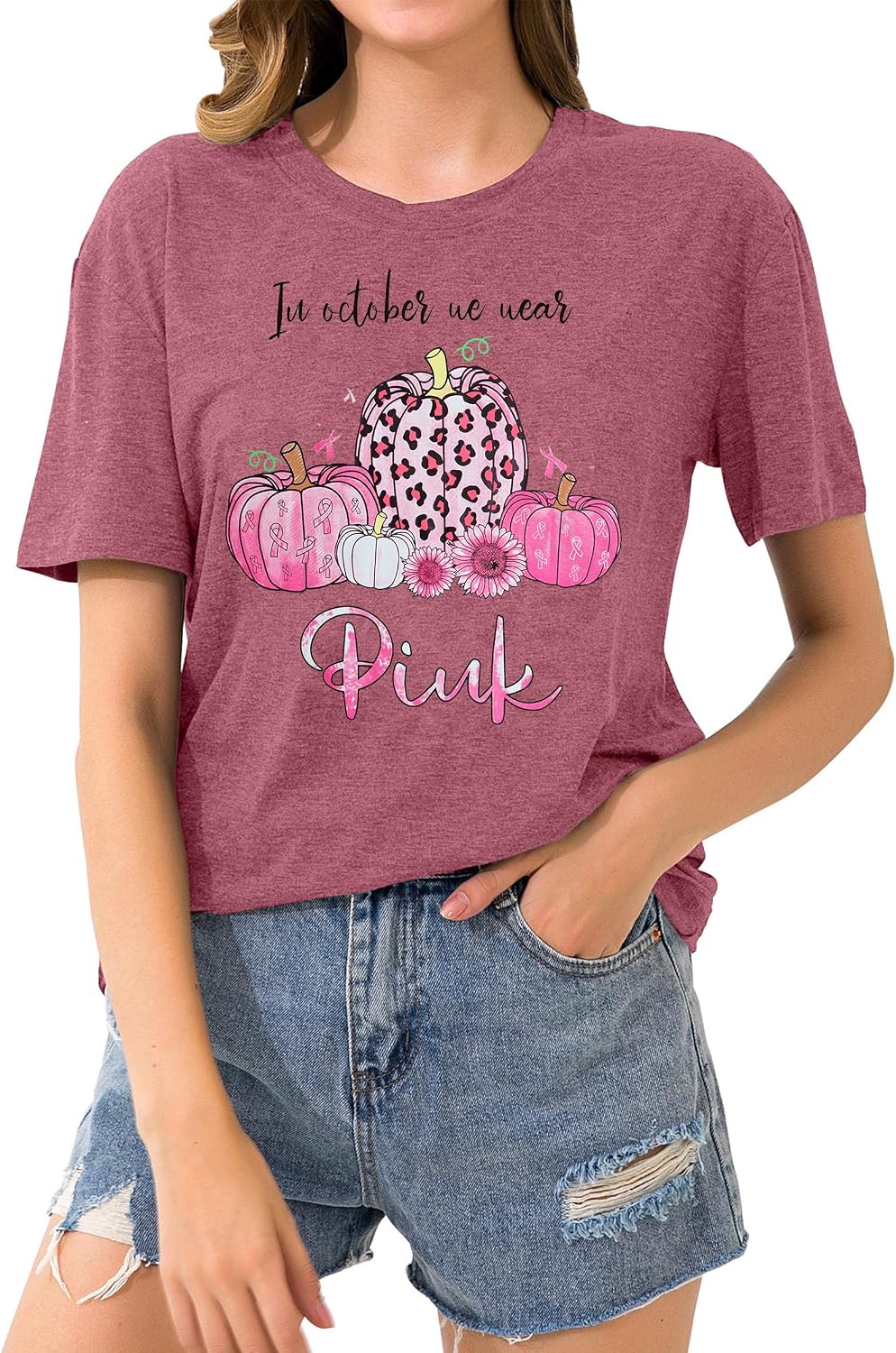 Detalle 2 de Breast Cancer Awareness T-Shirt