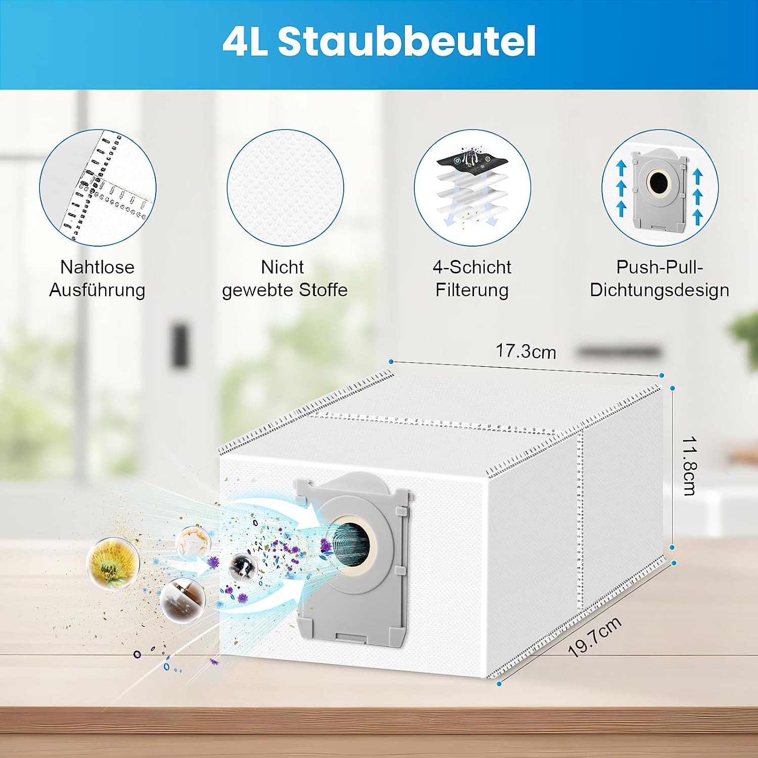 Detalle 2 de Ecovacs Deebot T50 Pro Omni 24 StĂĽck đź§ą