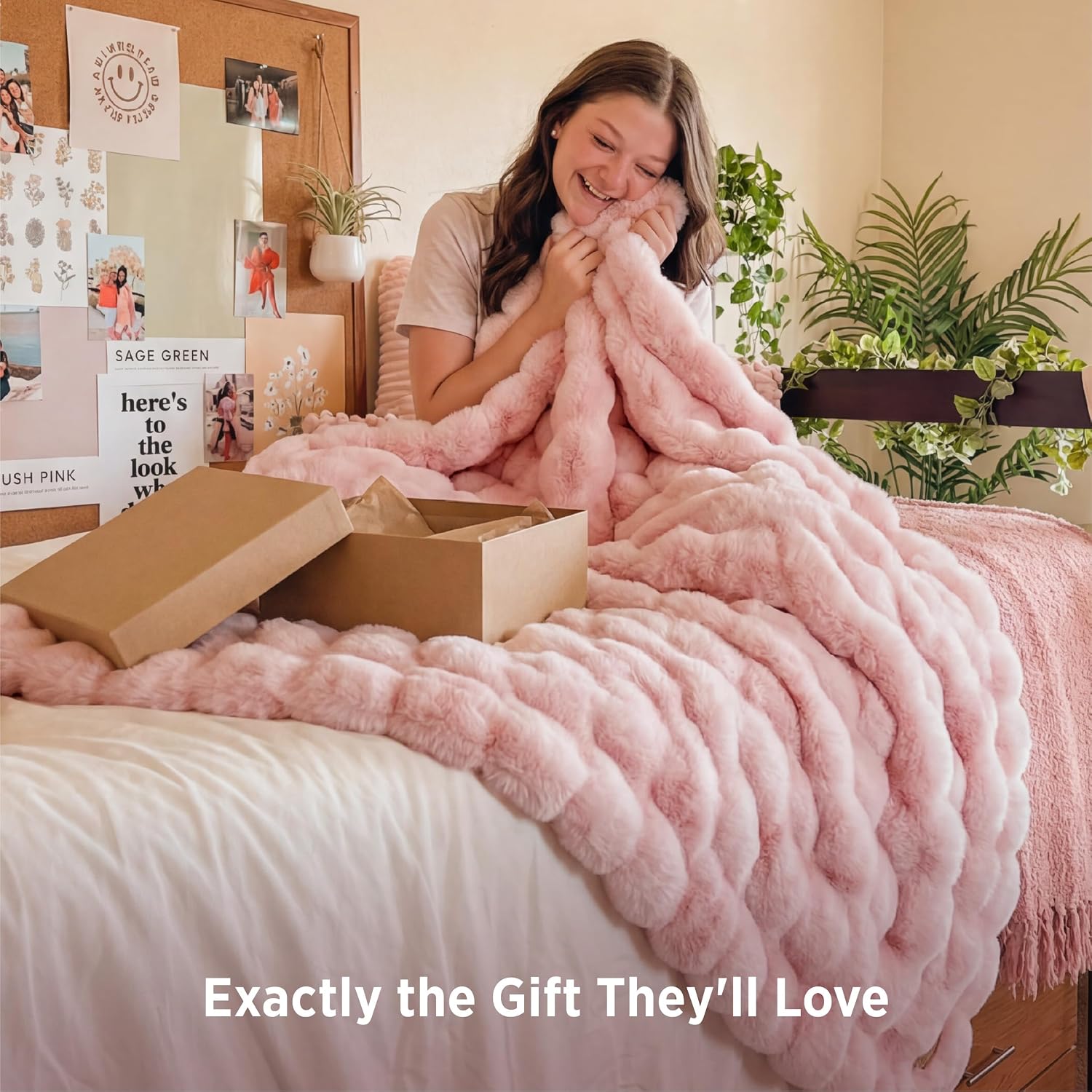 Thumbnail 4 de Bedsure Faux Fur Throw Blanket, 50 x 60 in