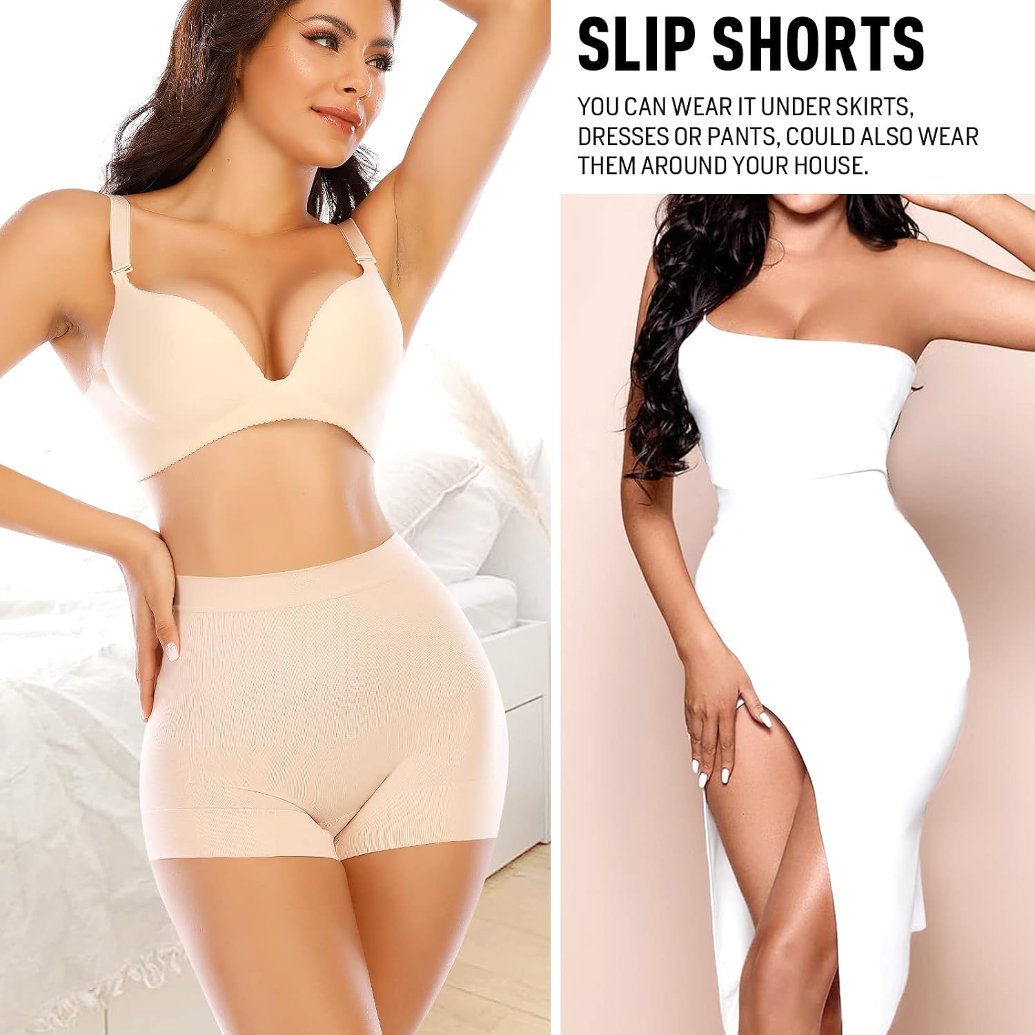 Detalle 2 de Werena Seamless Shaping Boyshorts: Light Tummy Control Under Dress