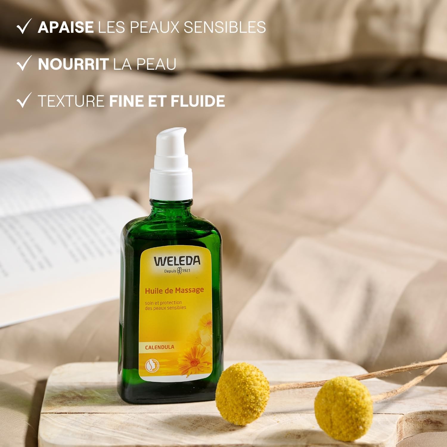 Detalle 2 de WELEDA Huile de Massage Calendula 100ml