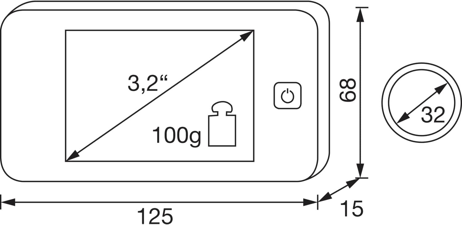 Thumbnail 2 de BURG-WÄCHTER Door eGuard: Digitaler Türspion mit Kamera und 3,2'' Display